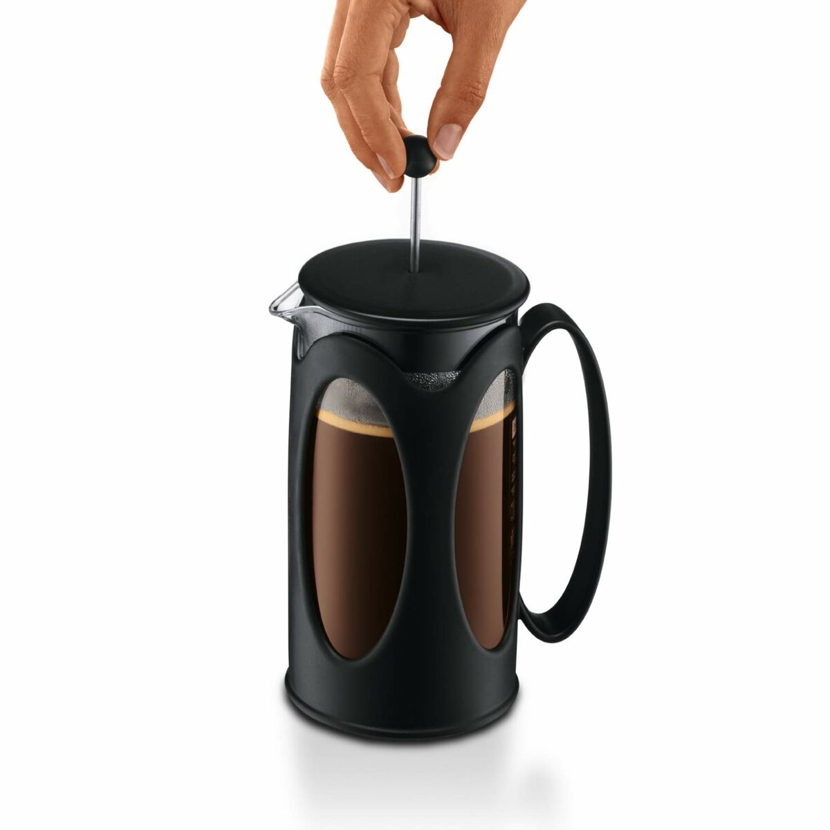 Cafetière with Plunger Bodum 1 L Black-1