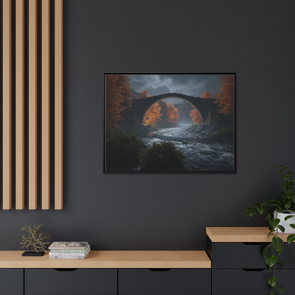Framed Matte Canvas Print — Devil's Bridge