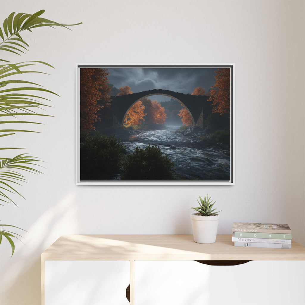 Framed Matte Canvas Print — Devil's Bridge
