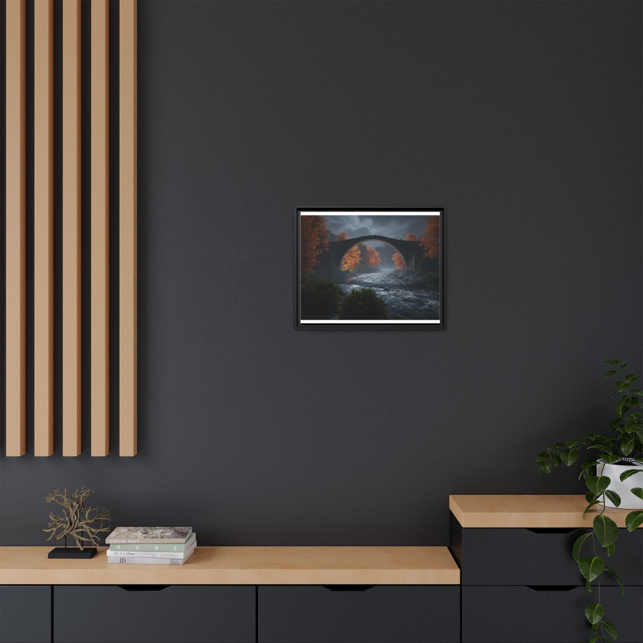 Framed Matte Canvas Print — Devil's Bridge