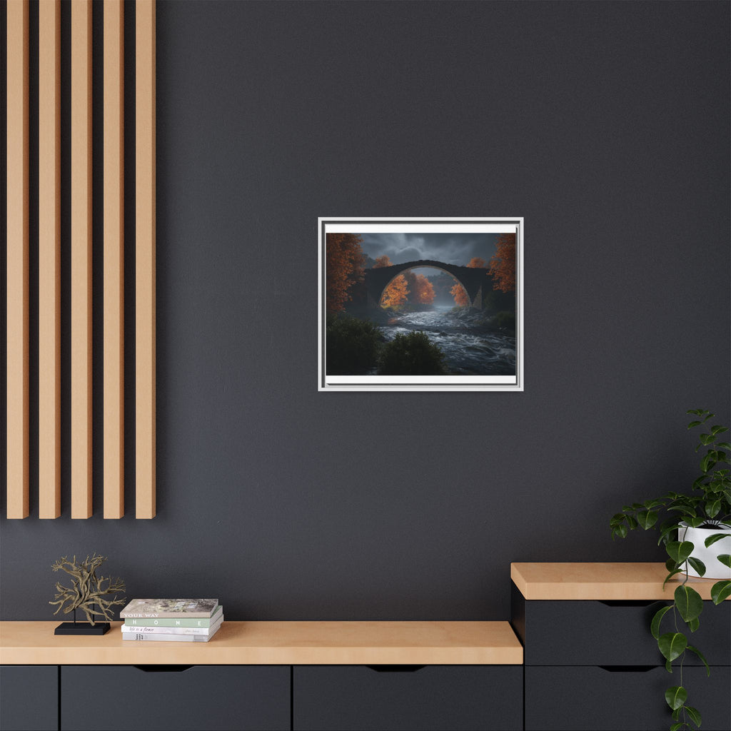 Framed Matte Canvas Print — Devil's Bridge