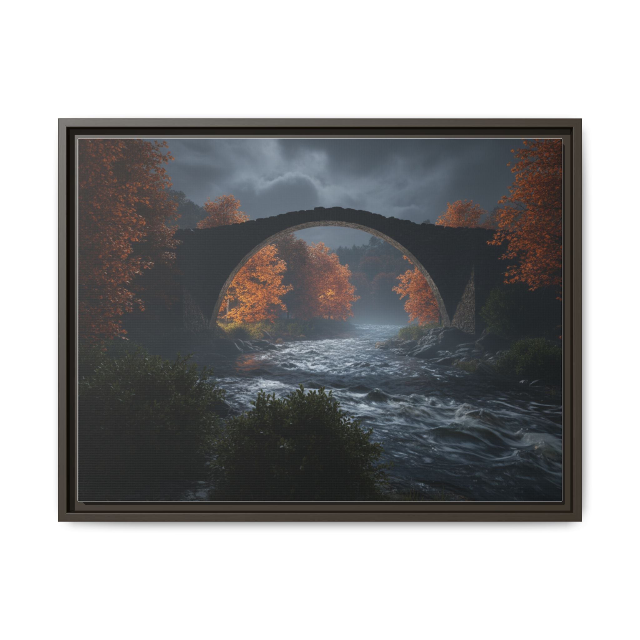Framed Matte Canvas Print — Devil's Bridge