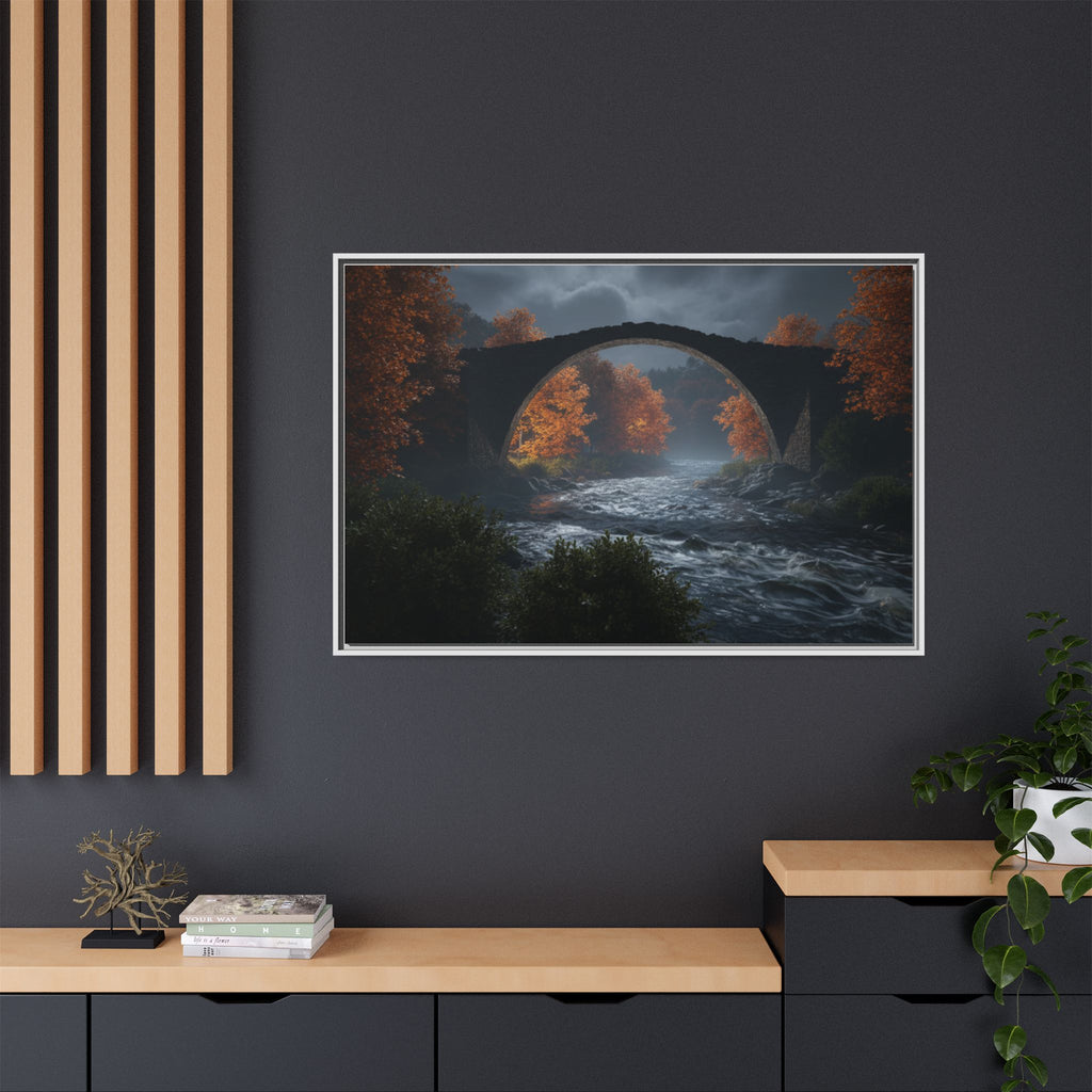 Framed Matte Canvas Print — Devil's Bridge