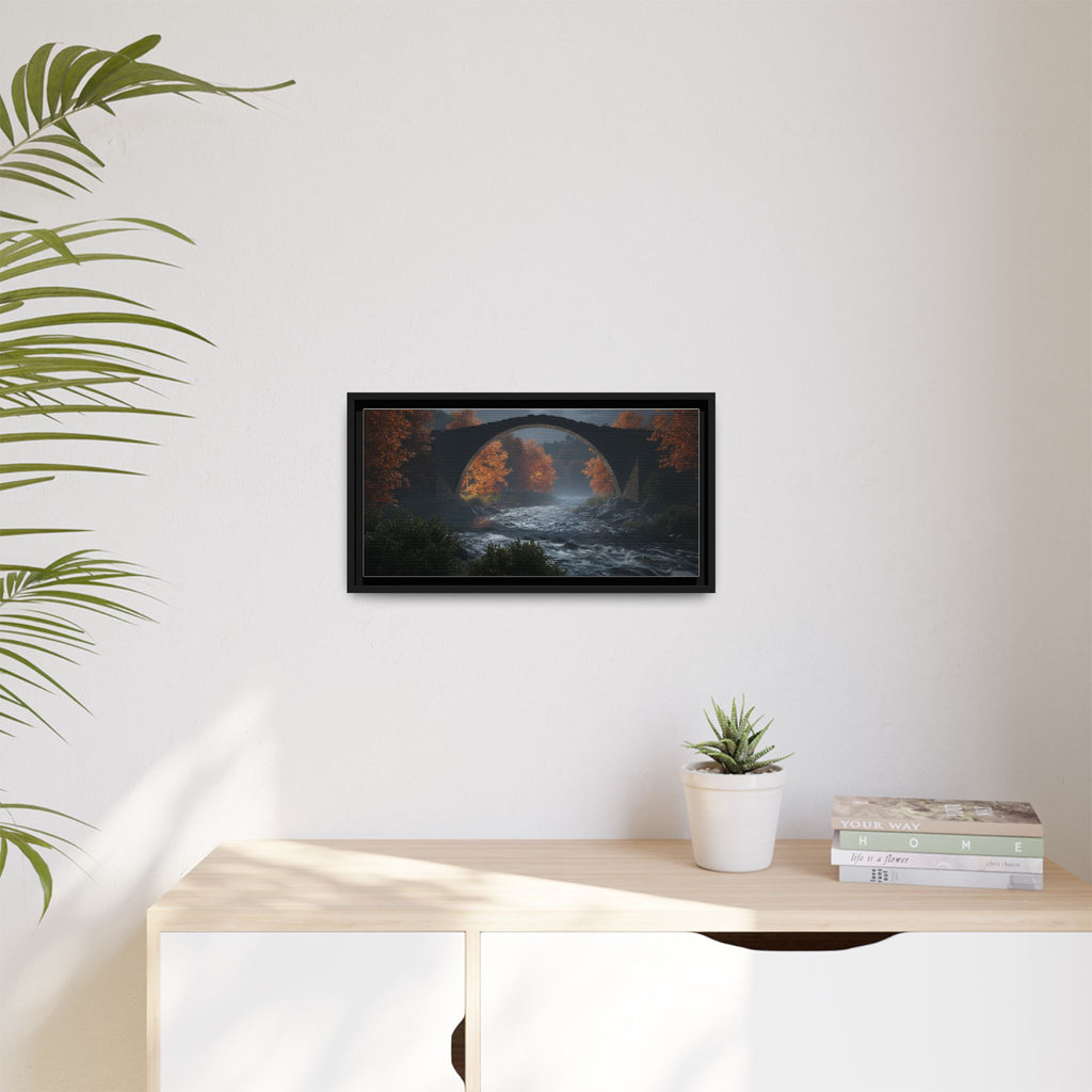 Framed Matte Canvas Print — Devil's Bridge