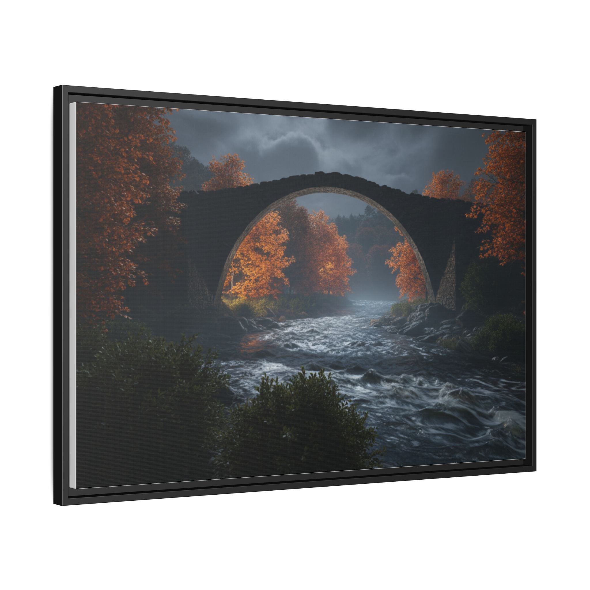 Framed Matte Canvas Print — Devil's Bridge