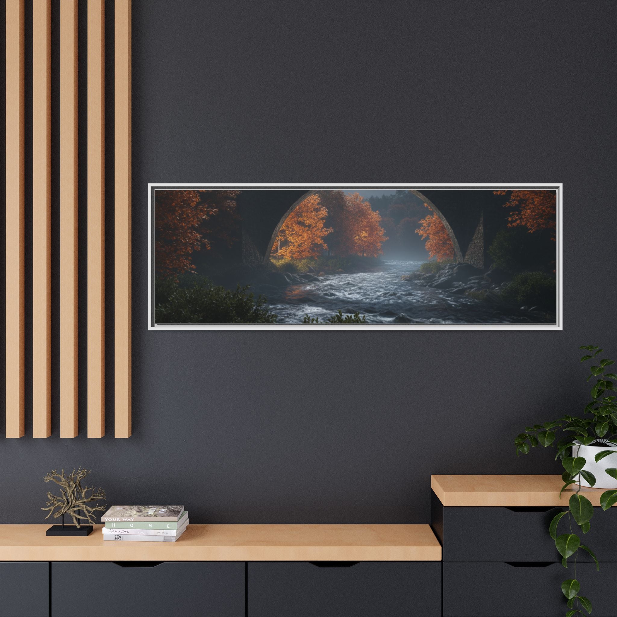 Framed Matte Canvas Print — Devil's Bridge