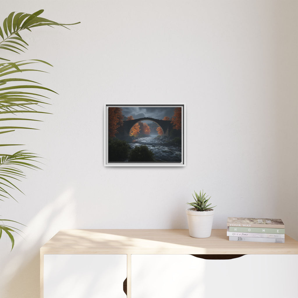 Framed Matte Canvas Print — Devil's Bridge