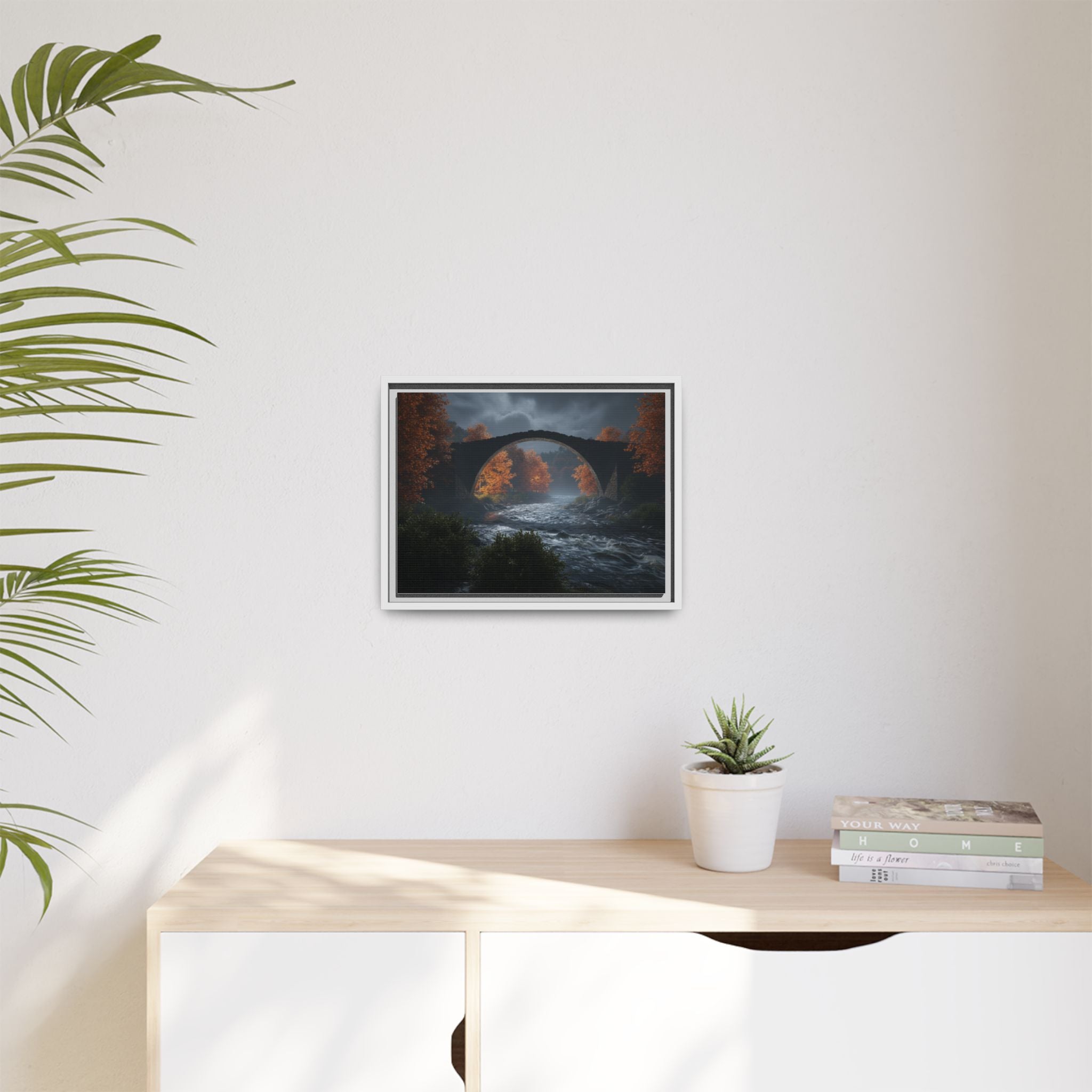 Framed Matte Canvas Print — Devil's Bridge