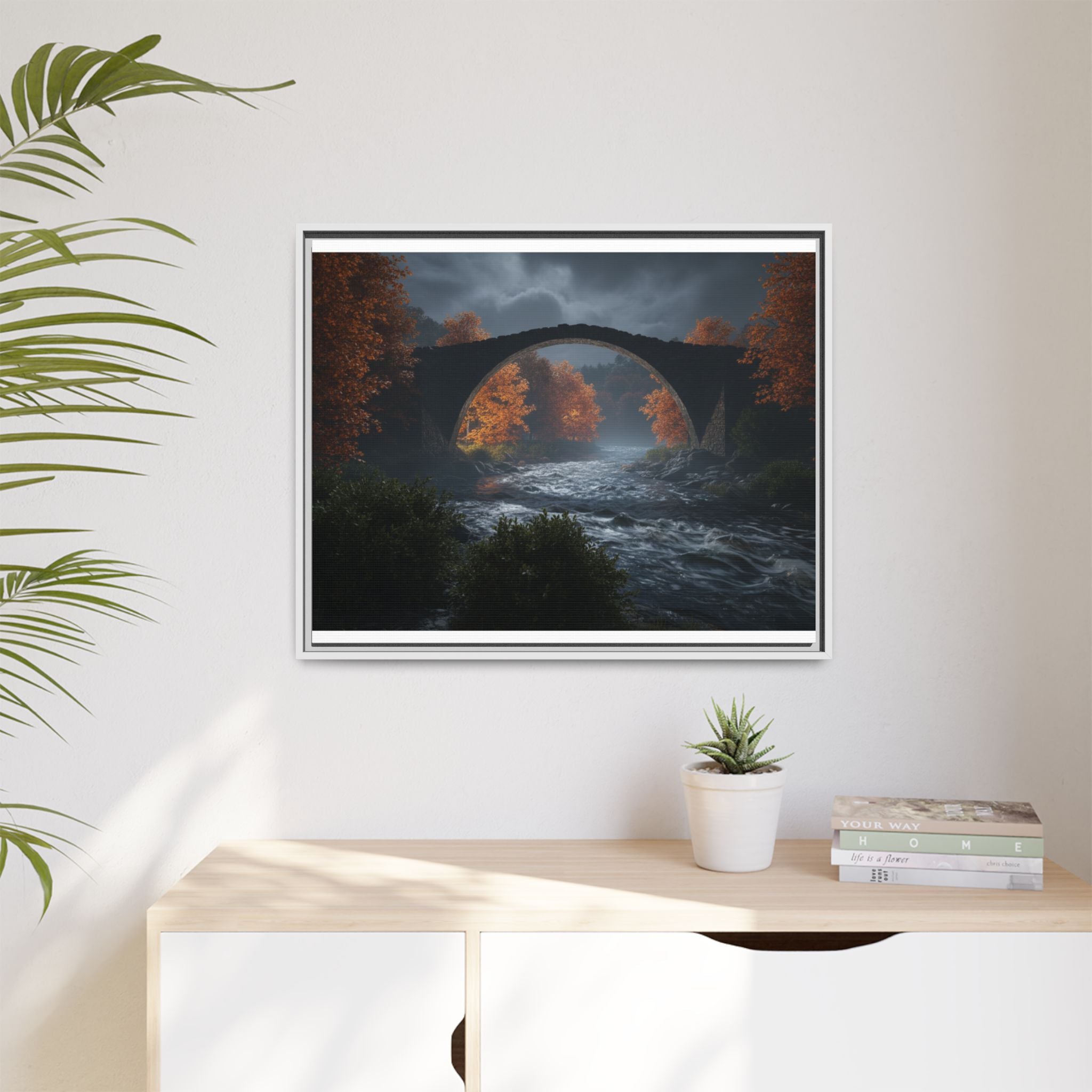 Framed Matte Canvas Print — Devil's Bridge
