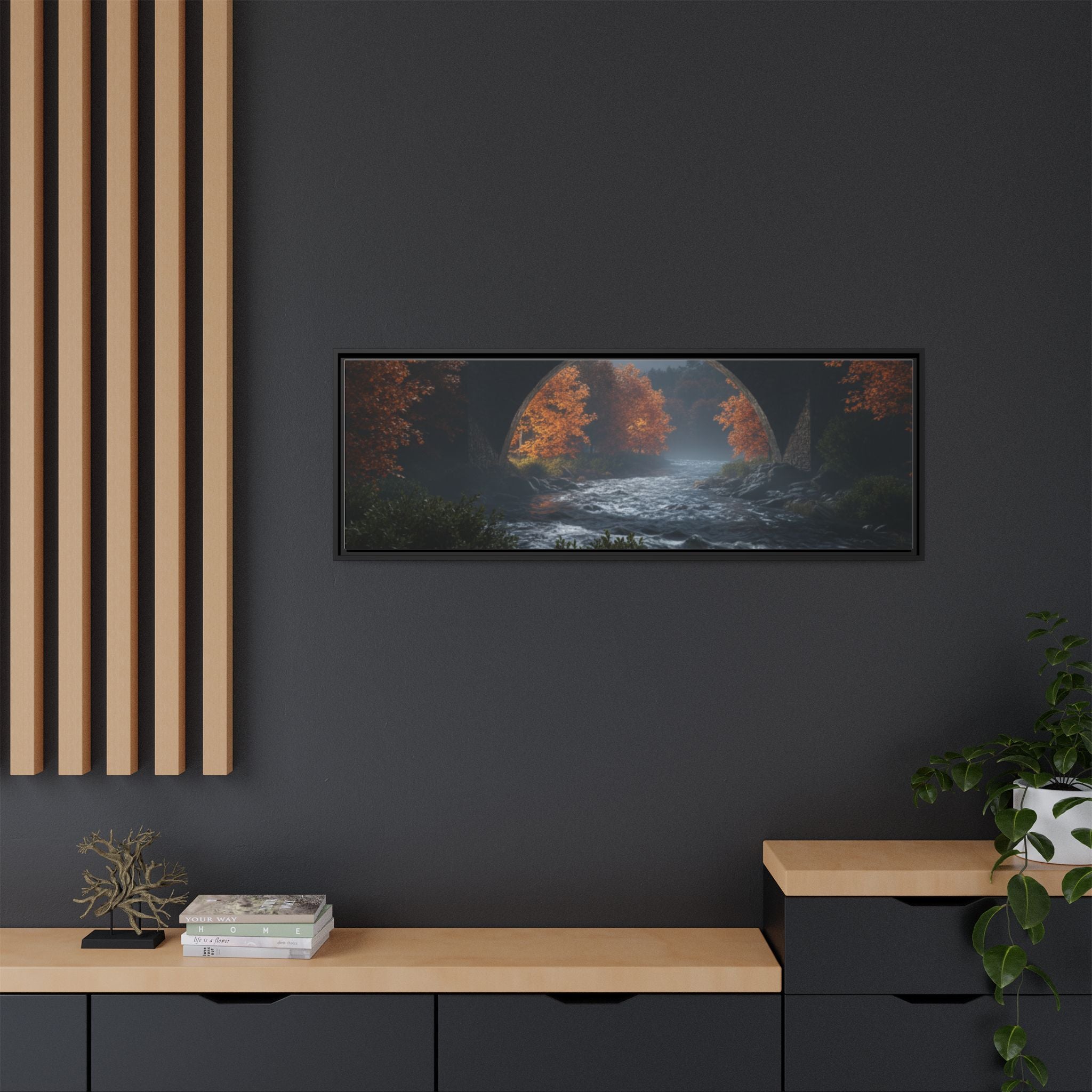Framed Matte Canvas Print — Devil's Bridge