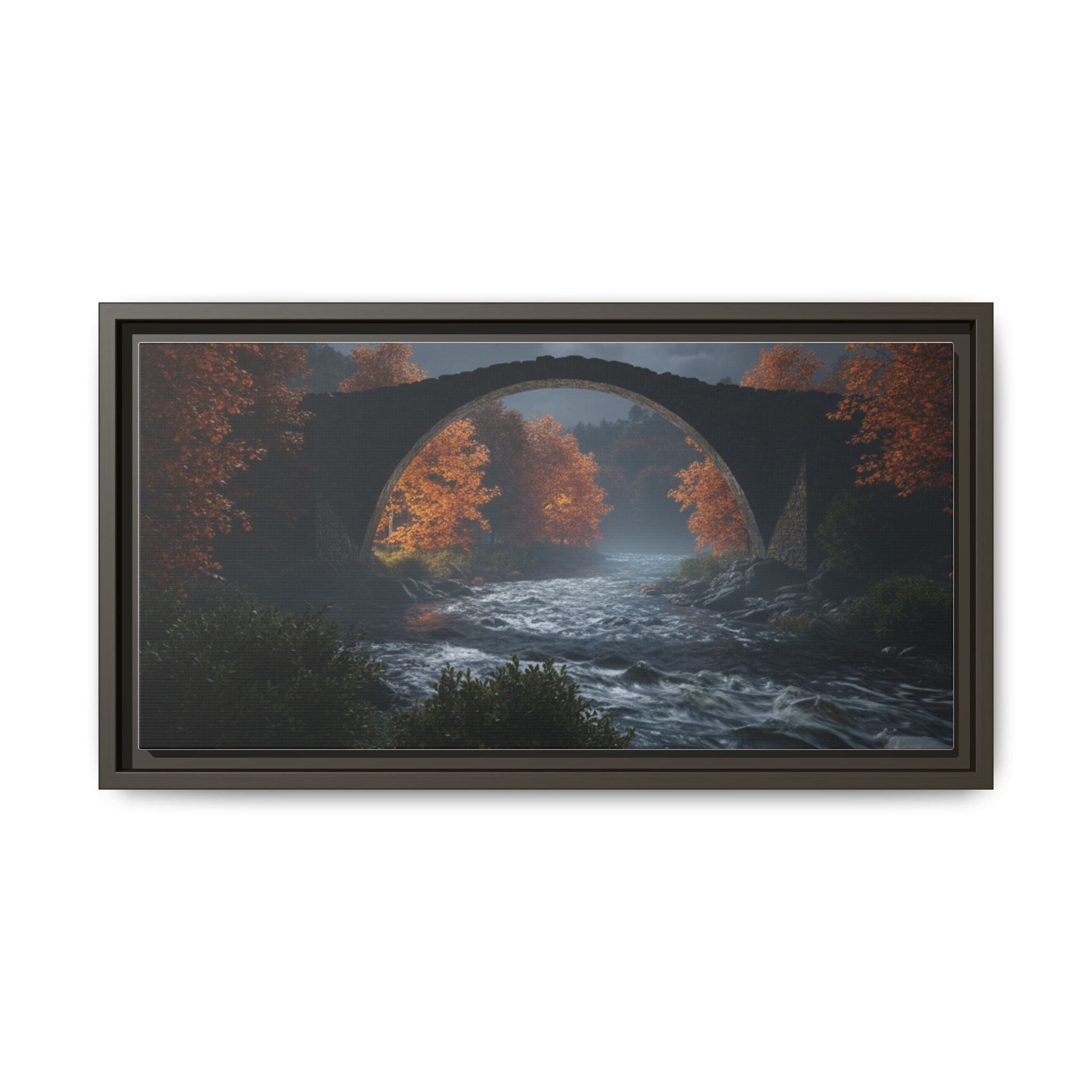 Framed Matte Canvas Print — Devil's Bridge