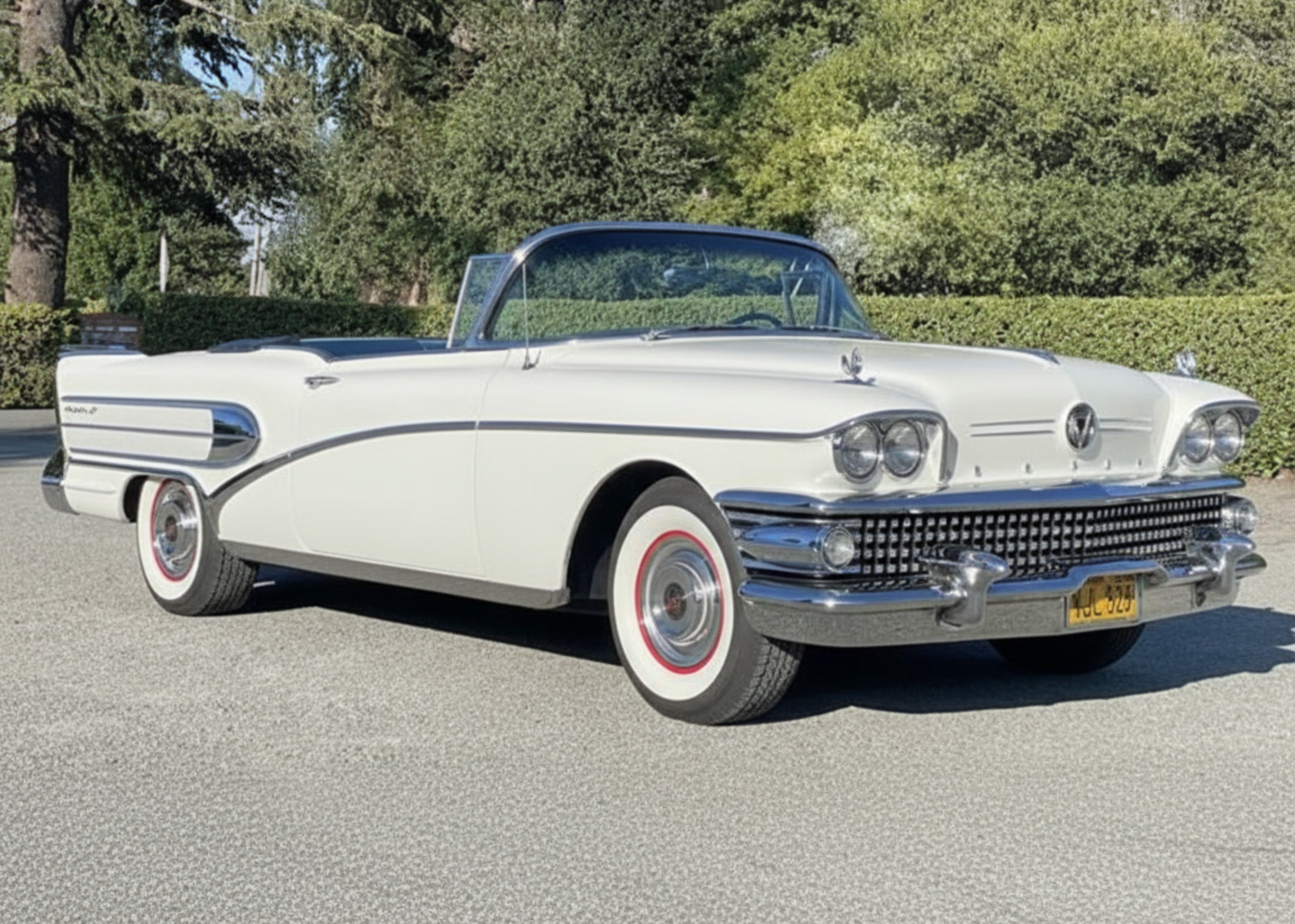 1958 Buick Roadmaster Convertible - Poster 30x42cm