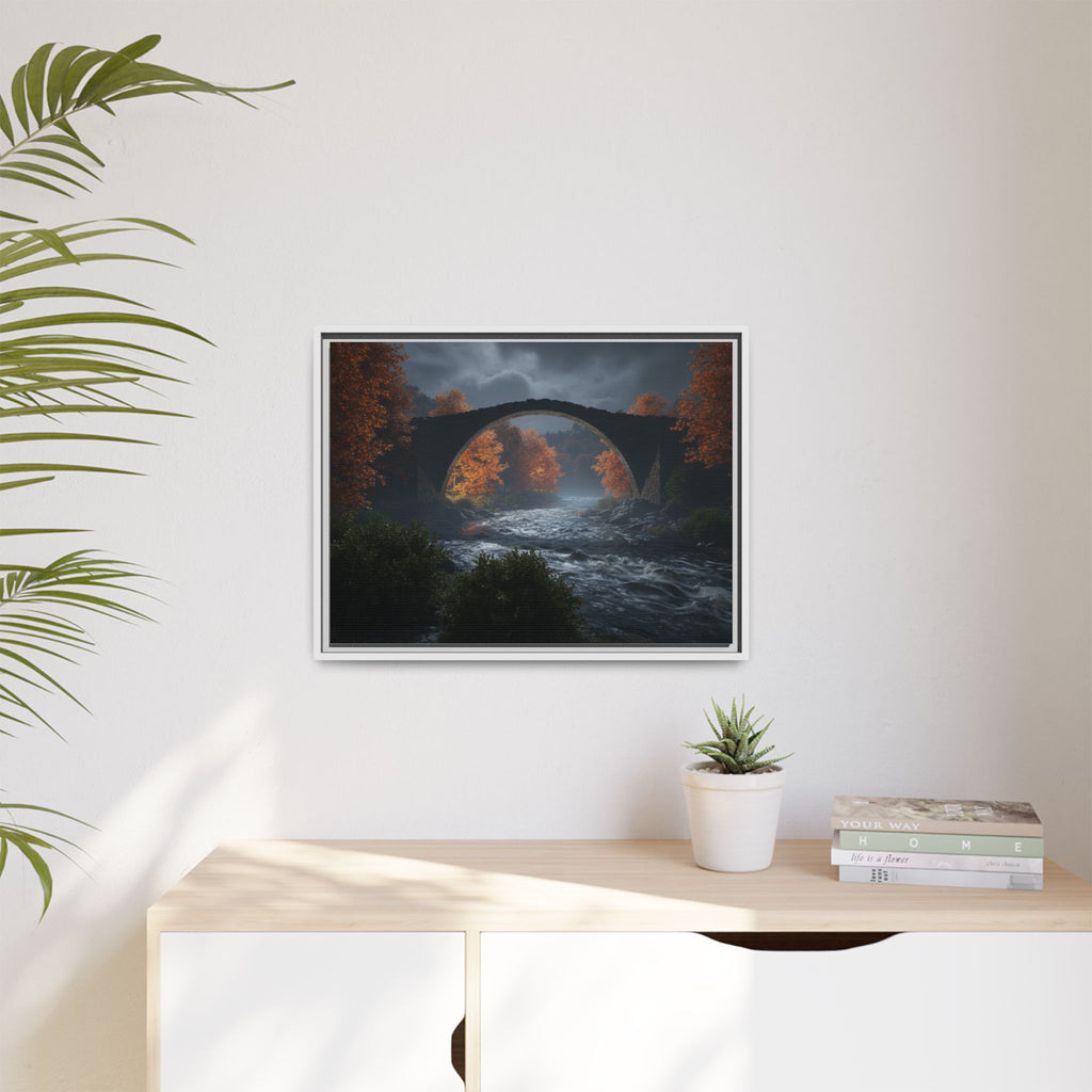 Framed Matte Canvas Print — Devil's Bridge