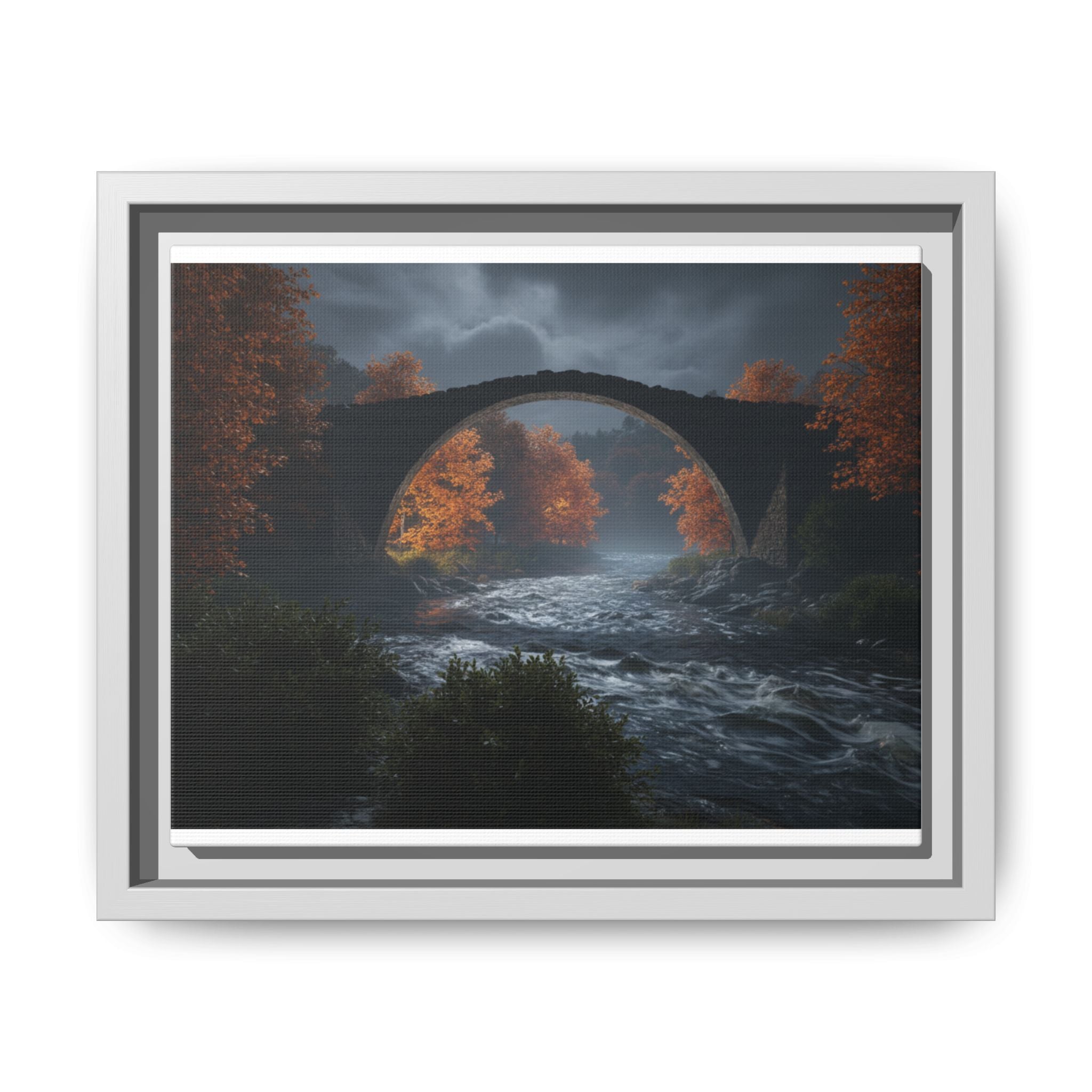 Framed Matte Canvas Print — Devil's Bridge