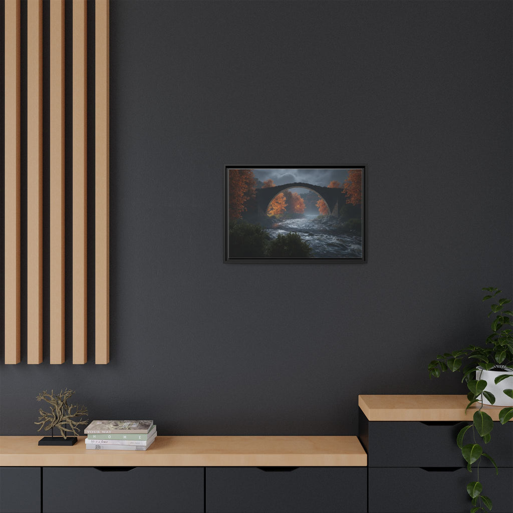 Framed Matte Canvas Print — Devil's Bridge