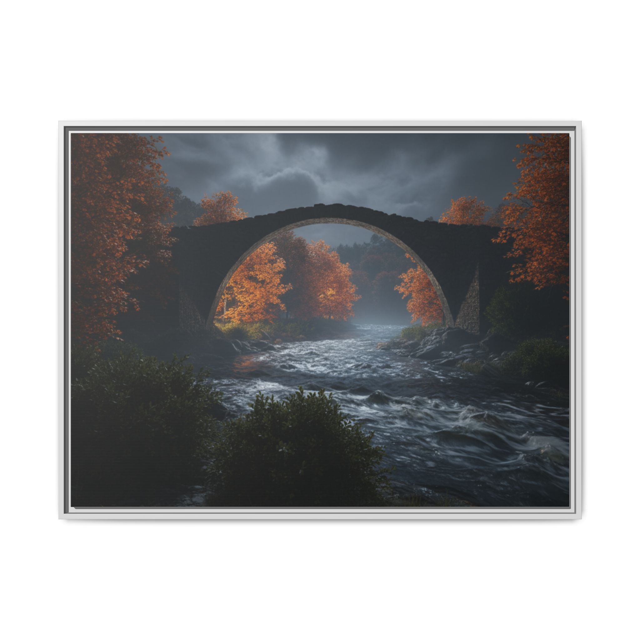 Framed Matte Canvas Print — Devil's Bridge