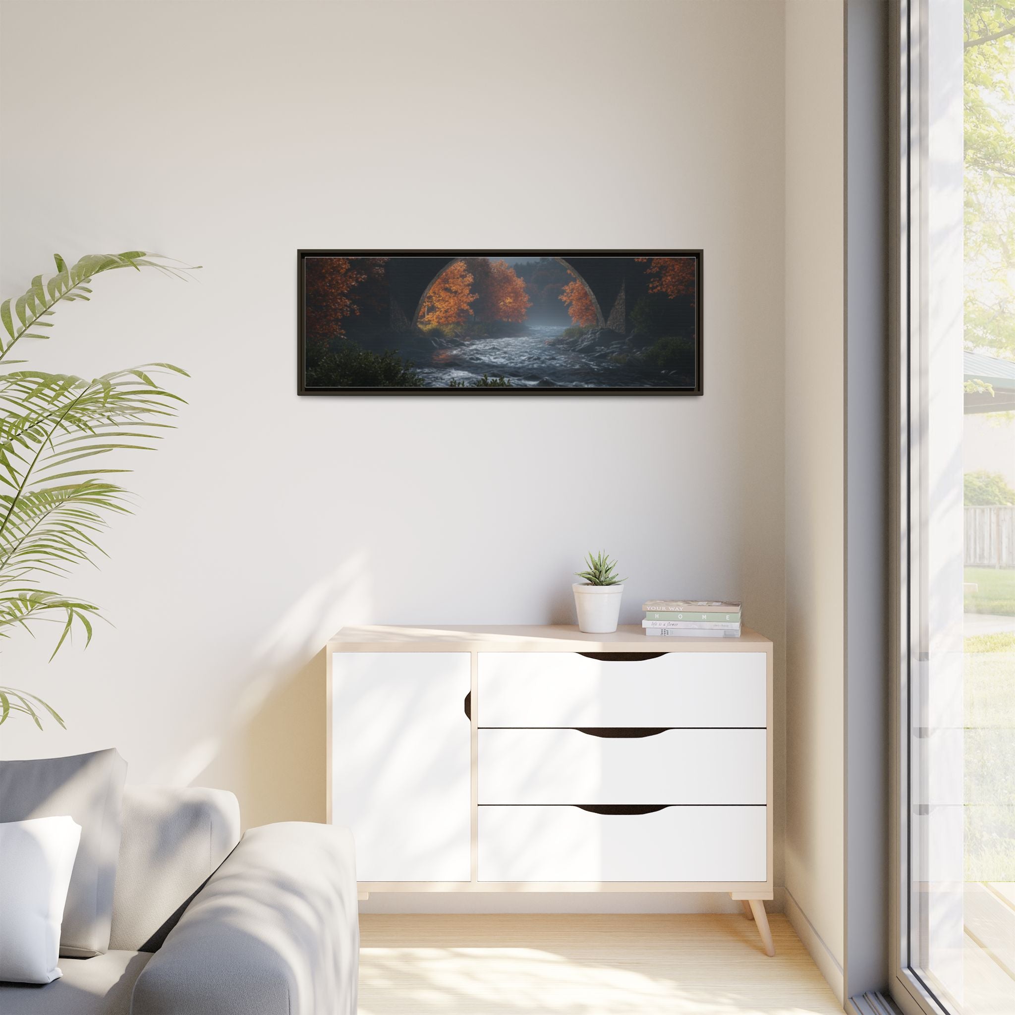 Framed Matte Canvas Print — Devil's Bridge