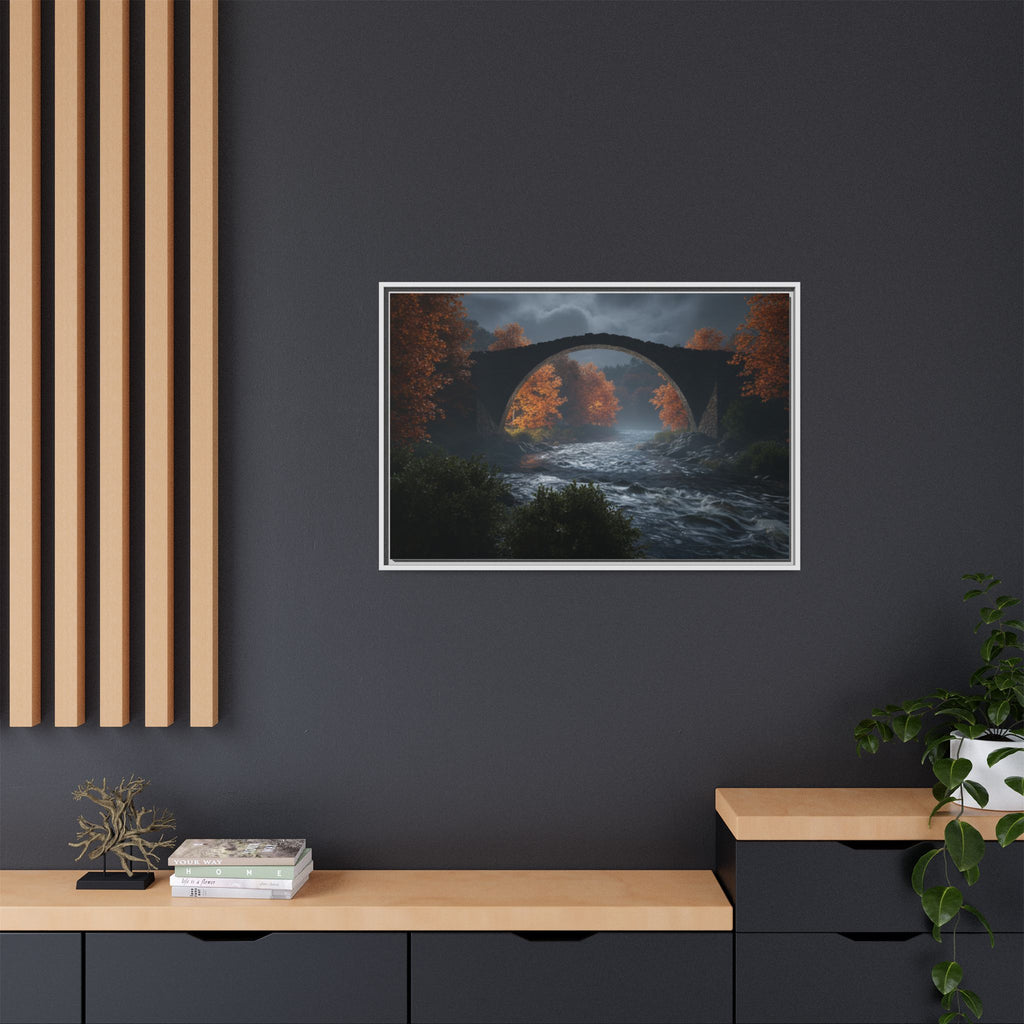 Framed Matte Canvas Print — Devil's Bridge