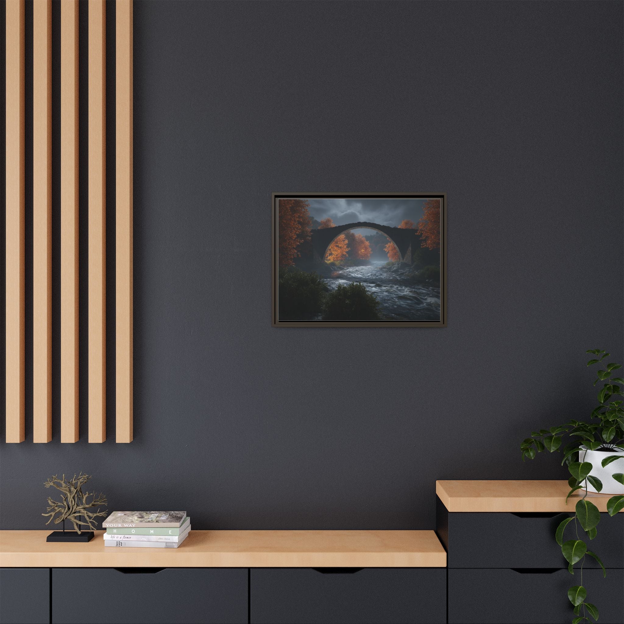 Framed Matte Canvas Print — Devil's Bridge