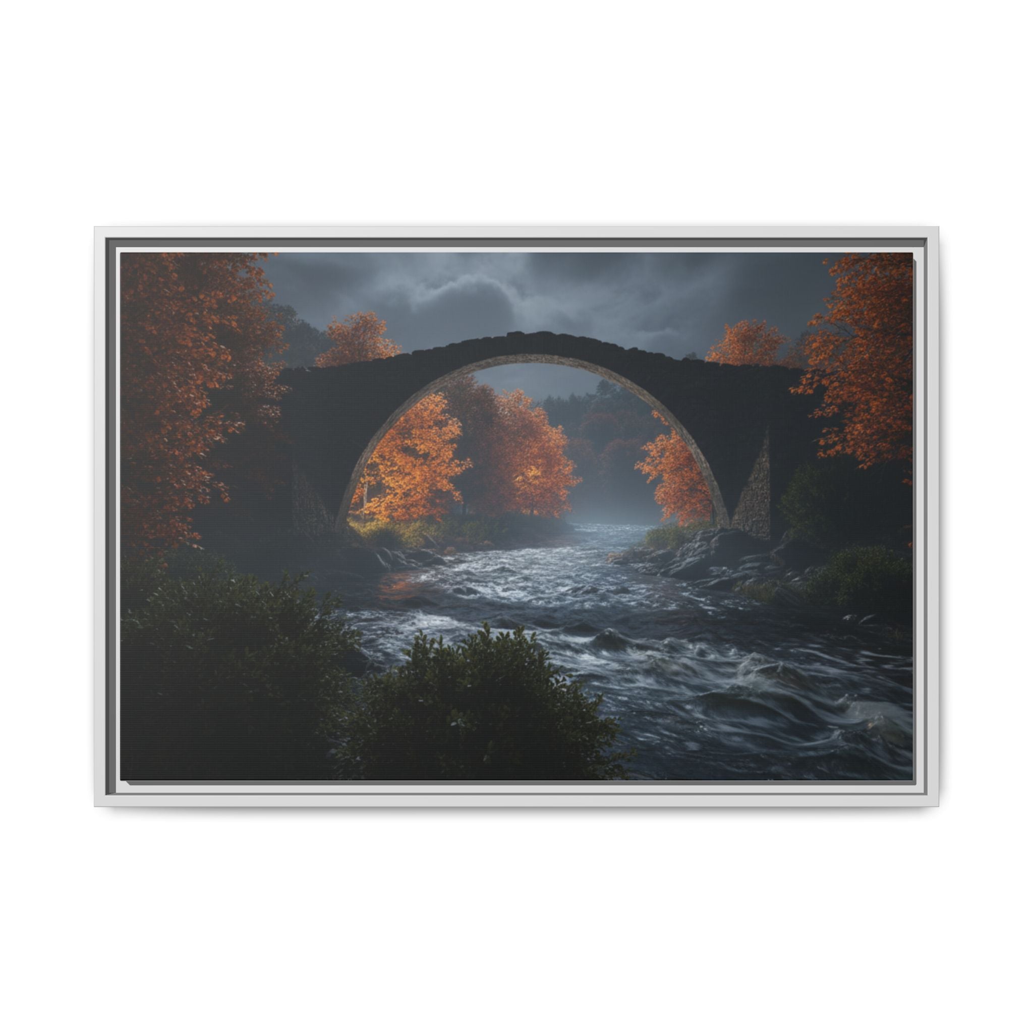 Framed Matte Canvas Print — Devil's Bridge