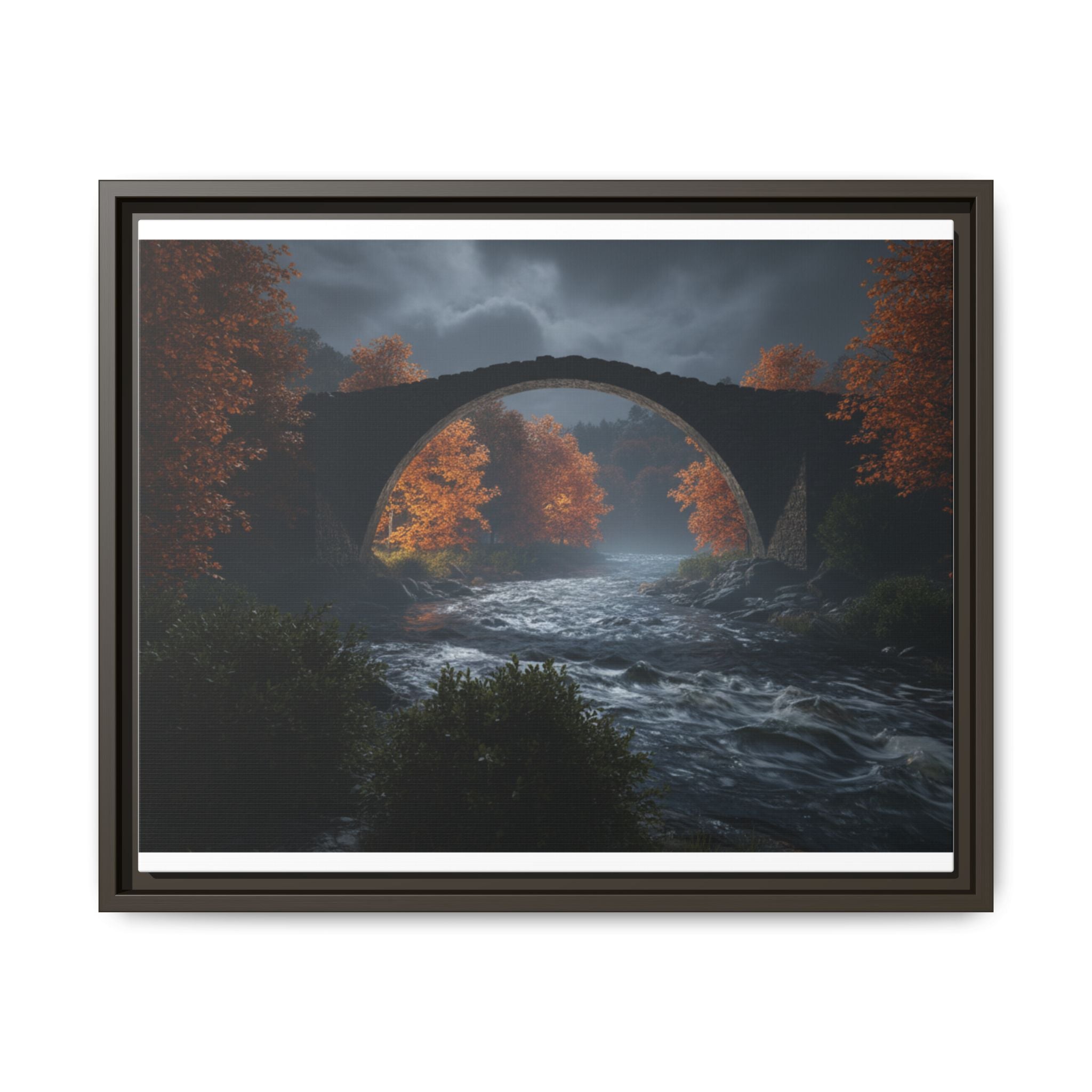 Framed Matte Canvas Print — Devil's Bridge