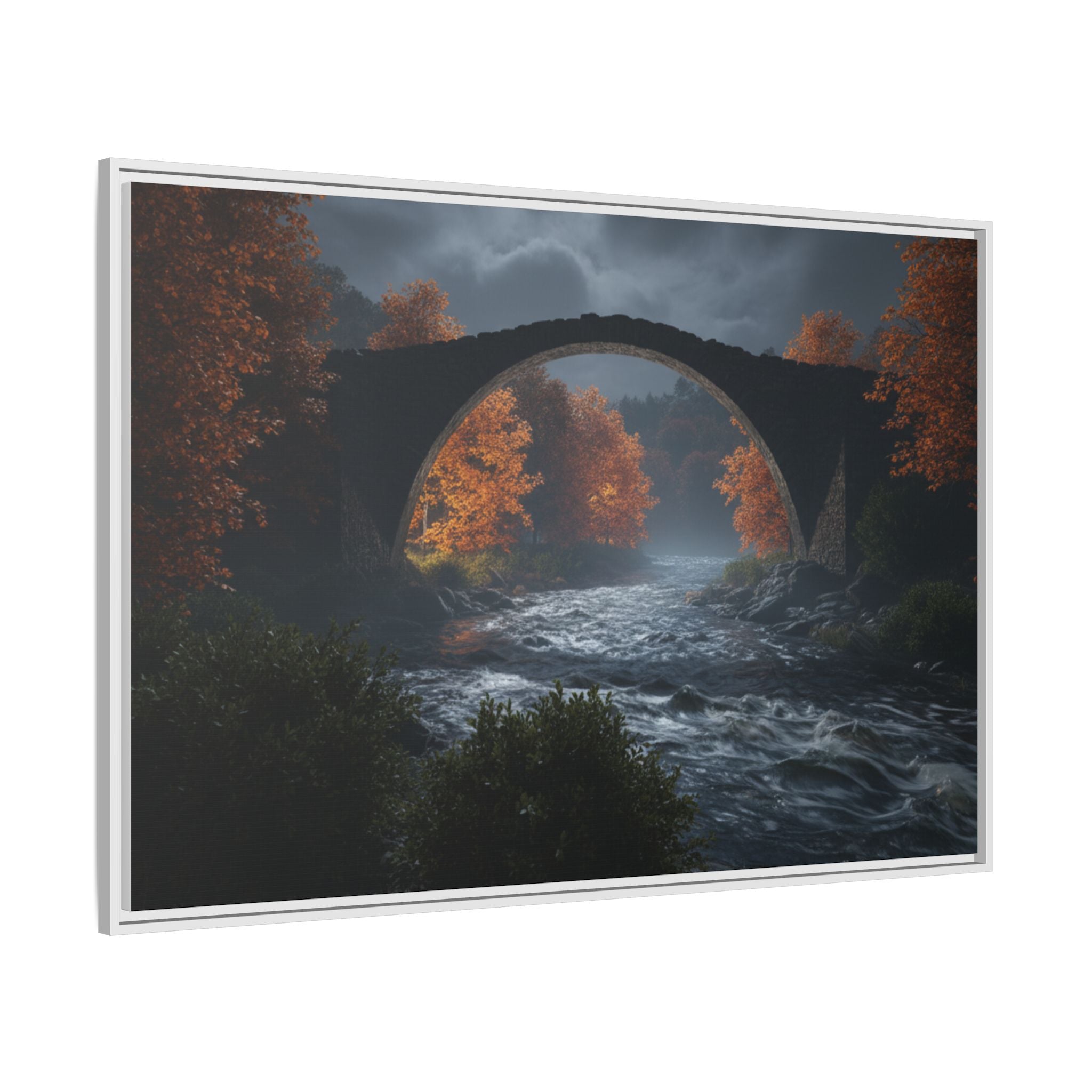 Framed Matte Canvas Print — Devil's Bridge