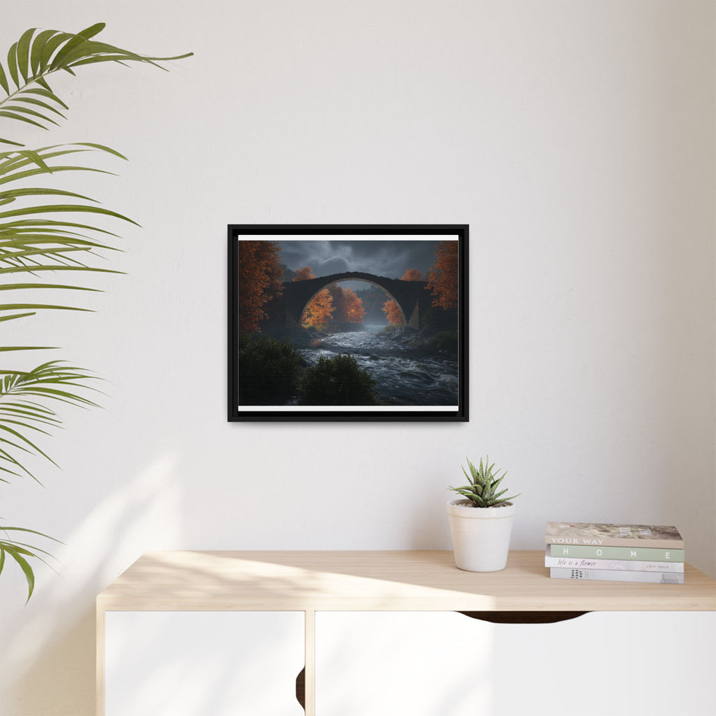 Framed Matte Canvas Print — Devil's Bridge