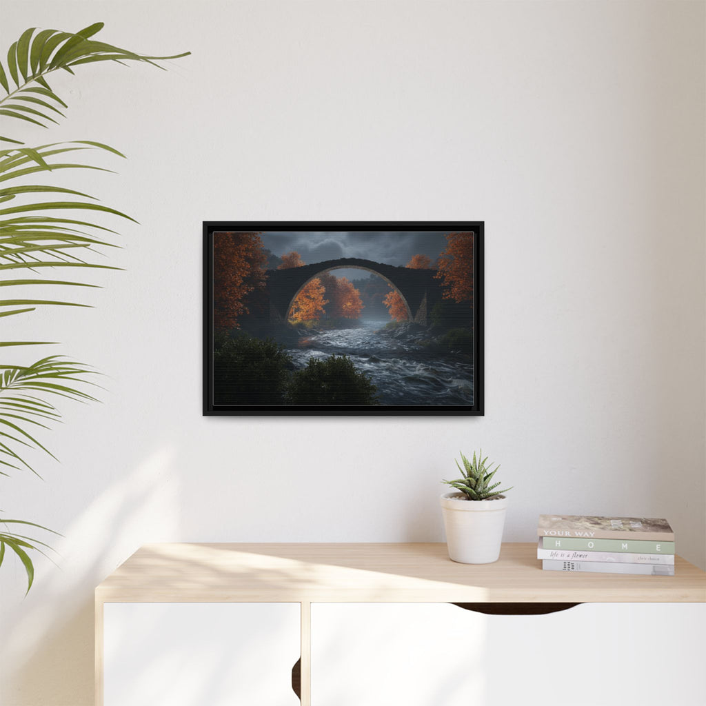 Framed Matte Canvas Print — Devil's Bridge