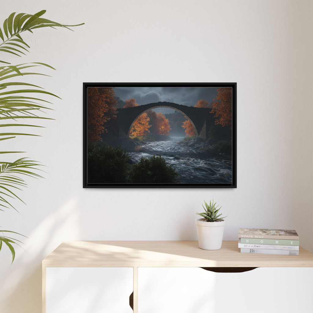 Framed Matte Canvas Print — Devil's Bridge