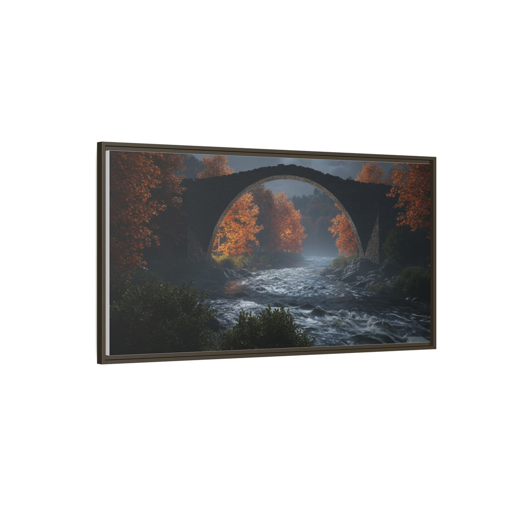 Framed Matte Canvas Print — Devil's Bridge