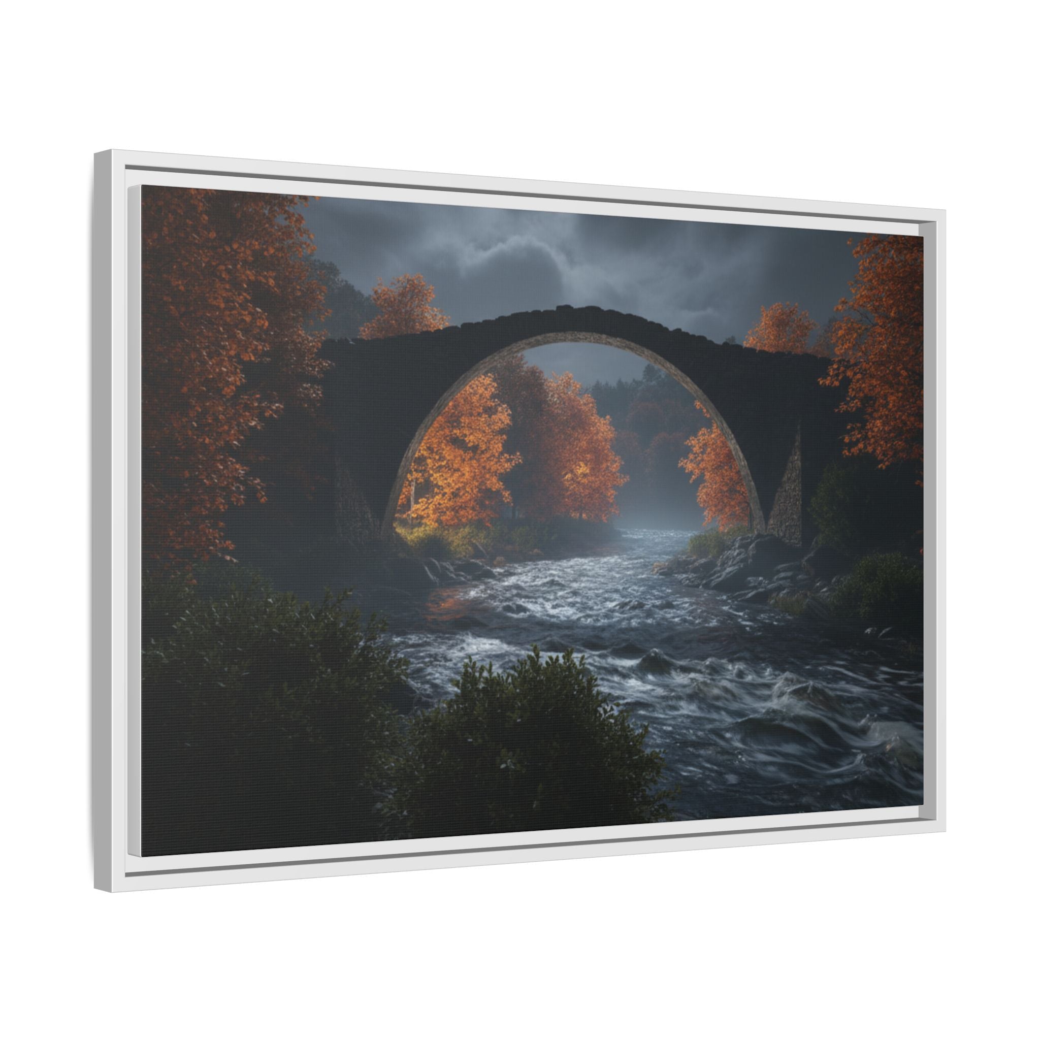 Framed Matte Canvas Print — Devil's Bridge