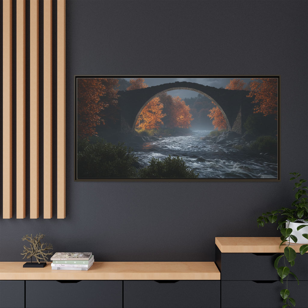 Framed Matte Canvas Print — Devil's Bridge