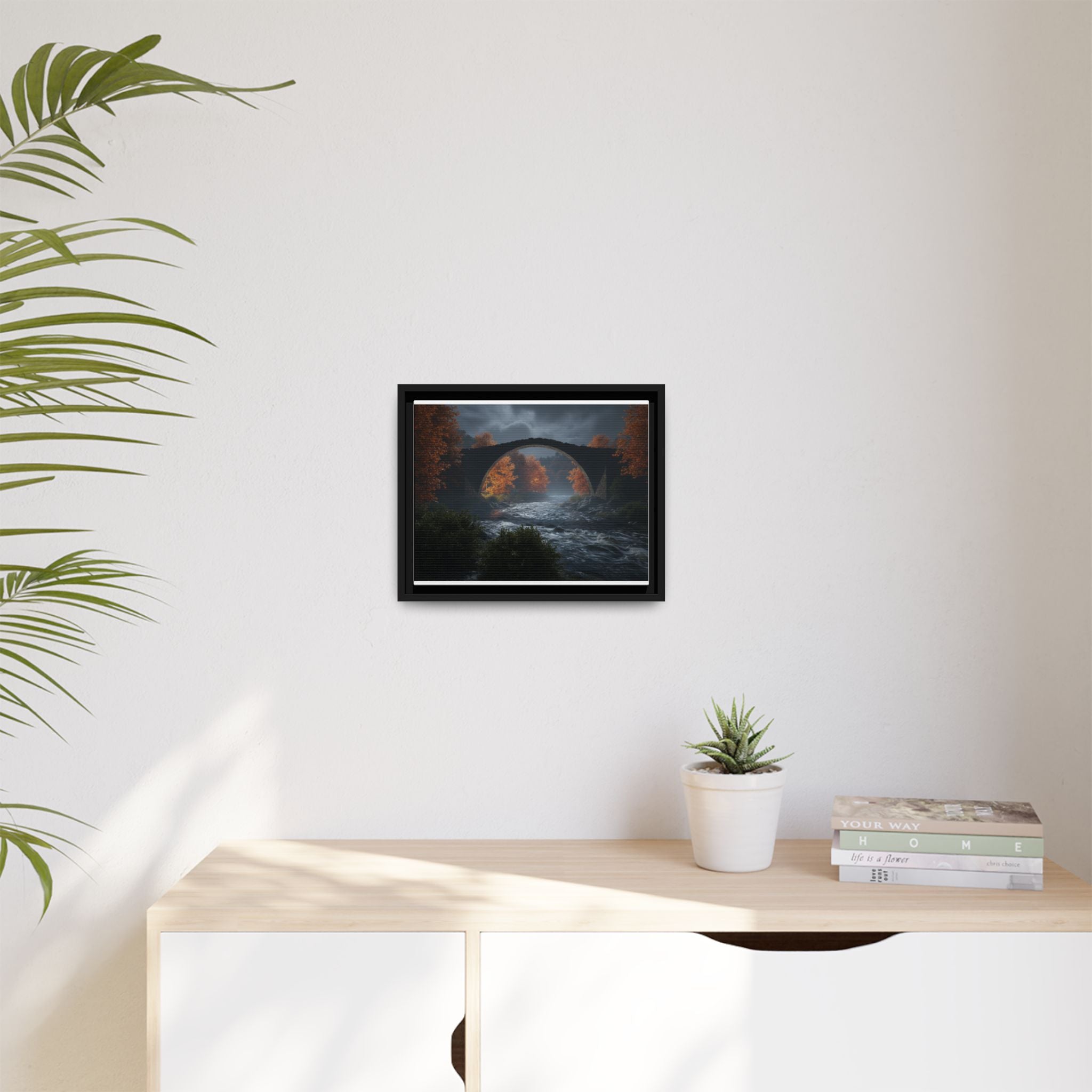 Framed Matte Canvas Print — Devil's Bridge