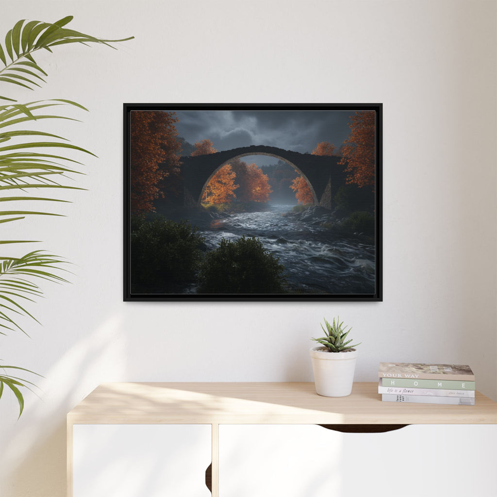Framed Matte Canvas Print — Devil's Bridge