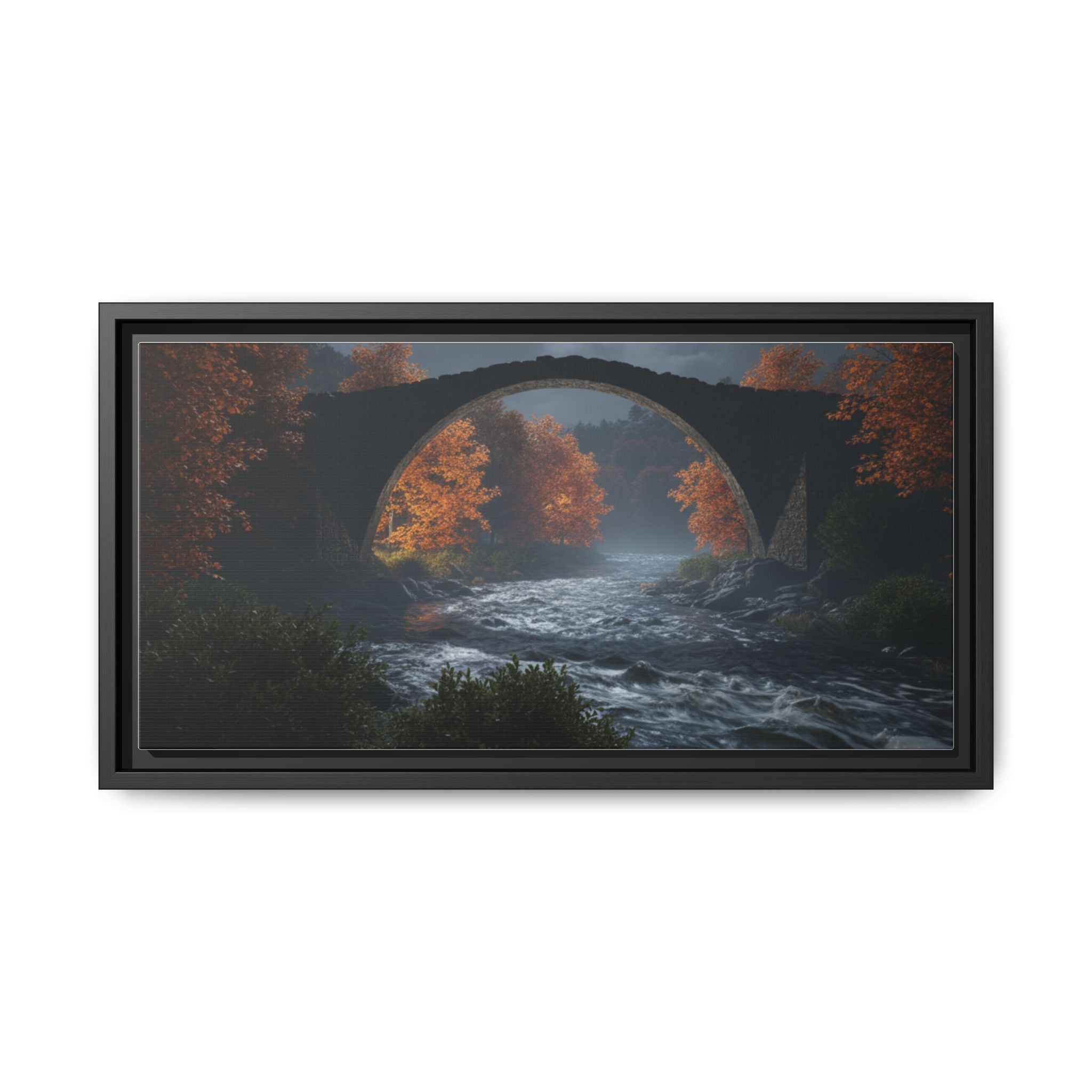 Framed Matte Canvas Print — Devil's Bridge