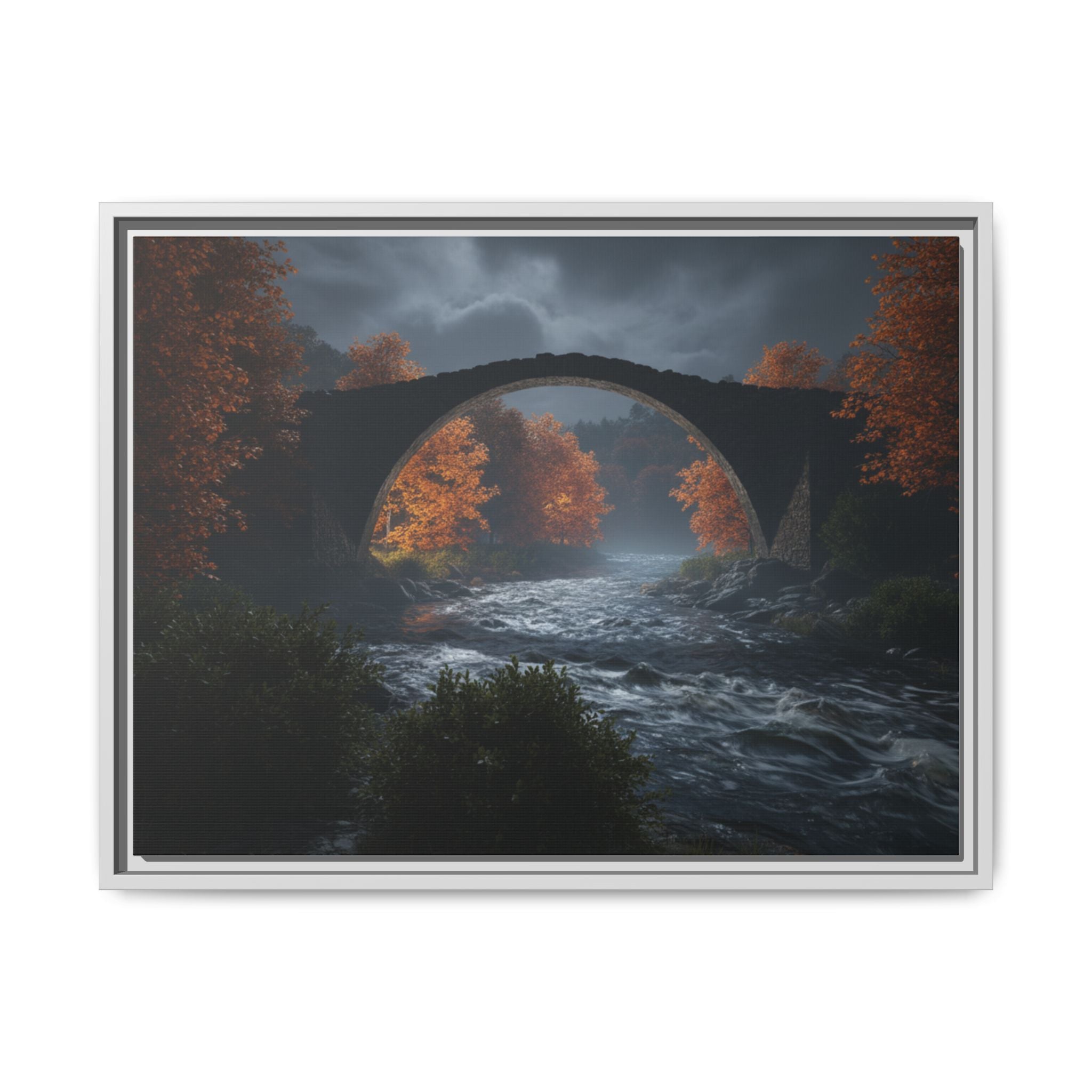 Framed Matte Canvas Print — Devil's Bridge