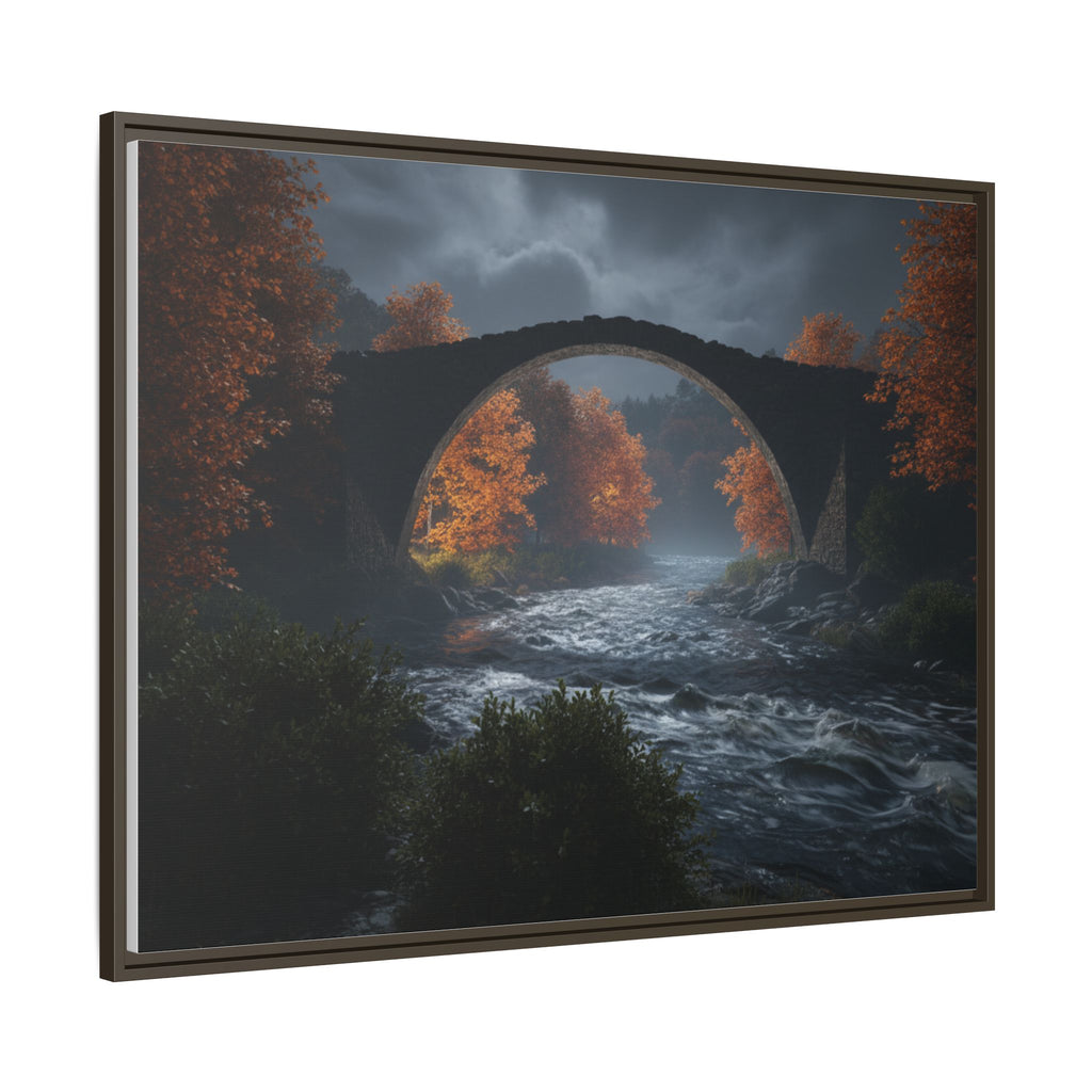 Framed Matte Canvas Print — Devil's Bridge