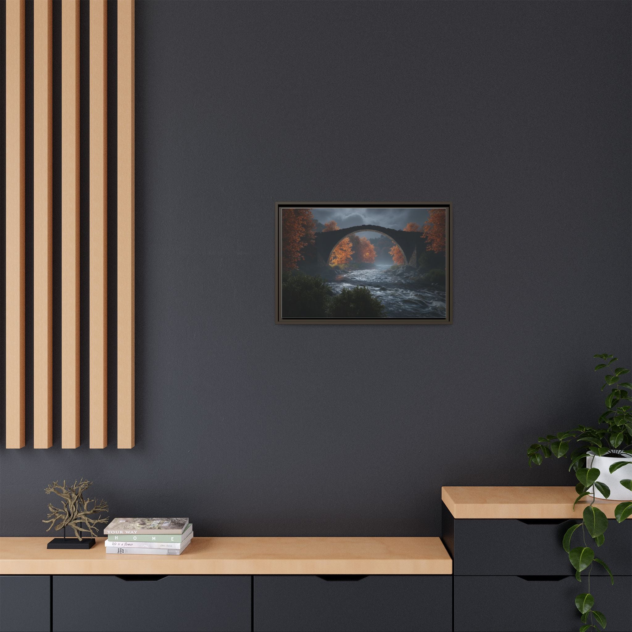 Framed Matte Canvas Print — Devil's Bridge