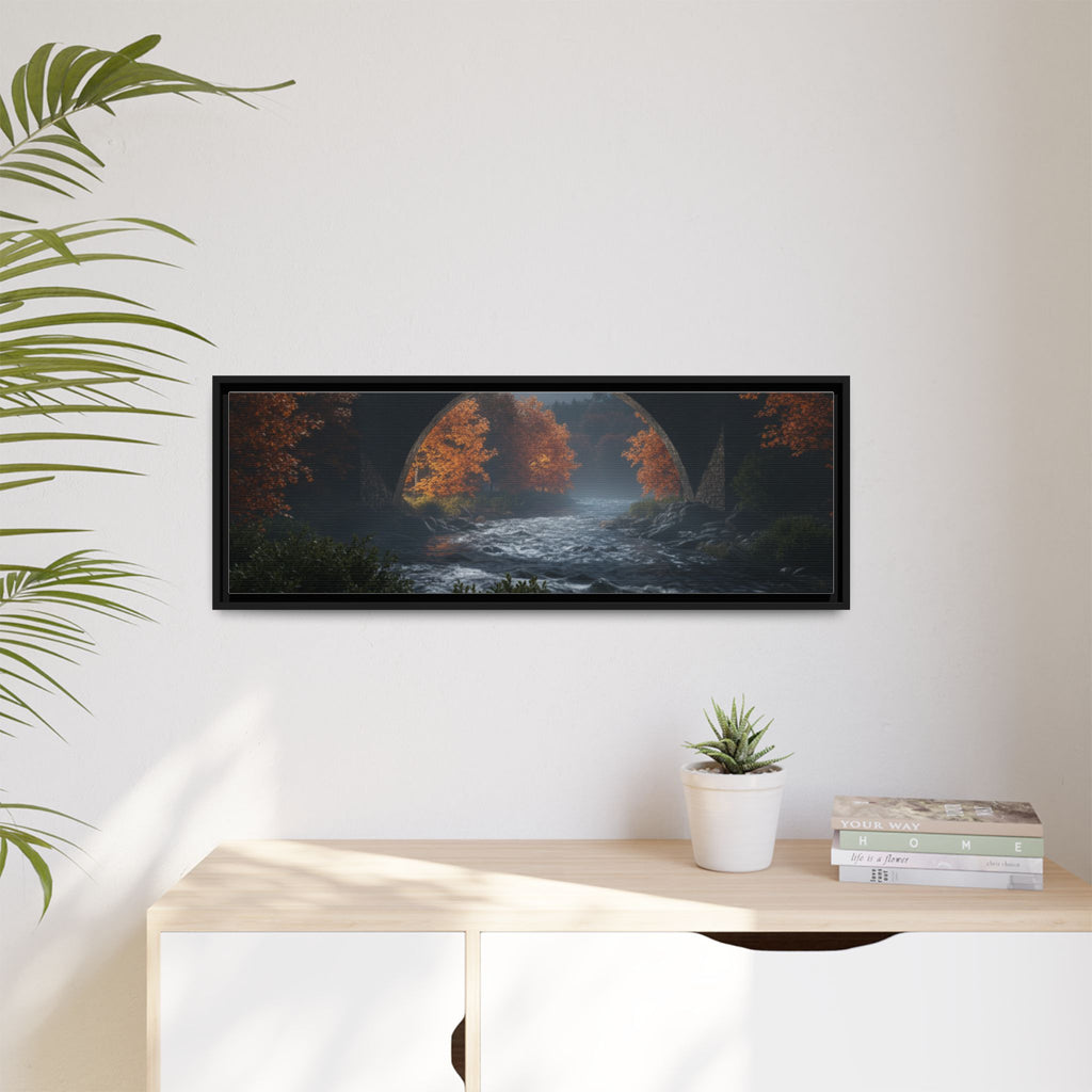 Framed Matte Canvas Print — Devil's Bridge