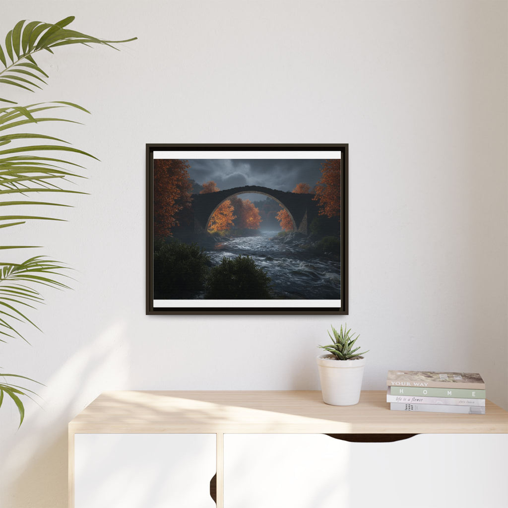 Framed Matte Canvas Print — Devil's Bridge