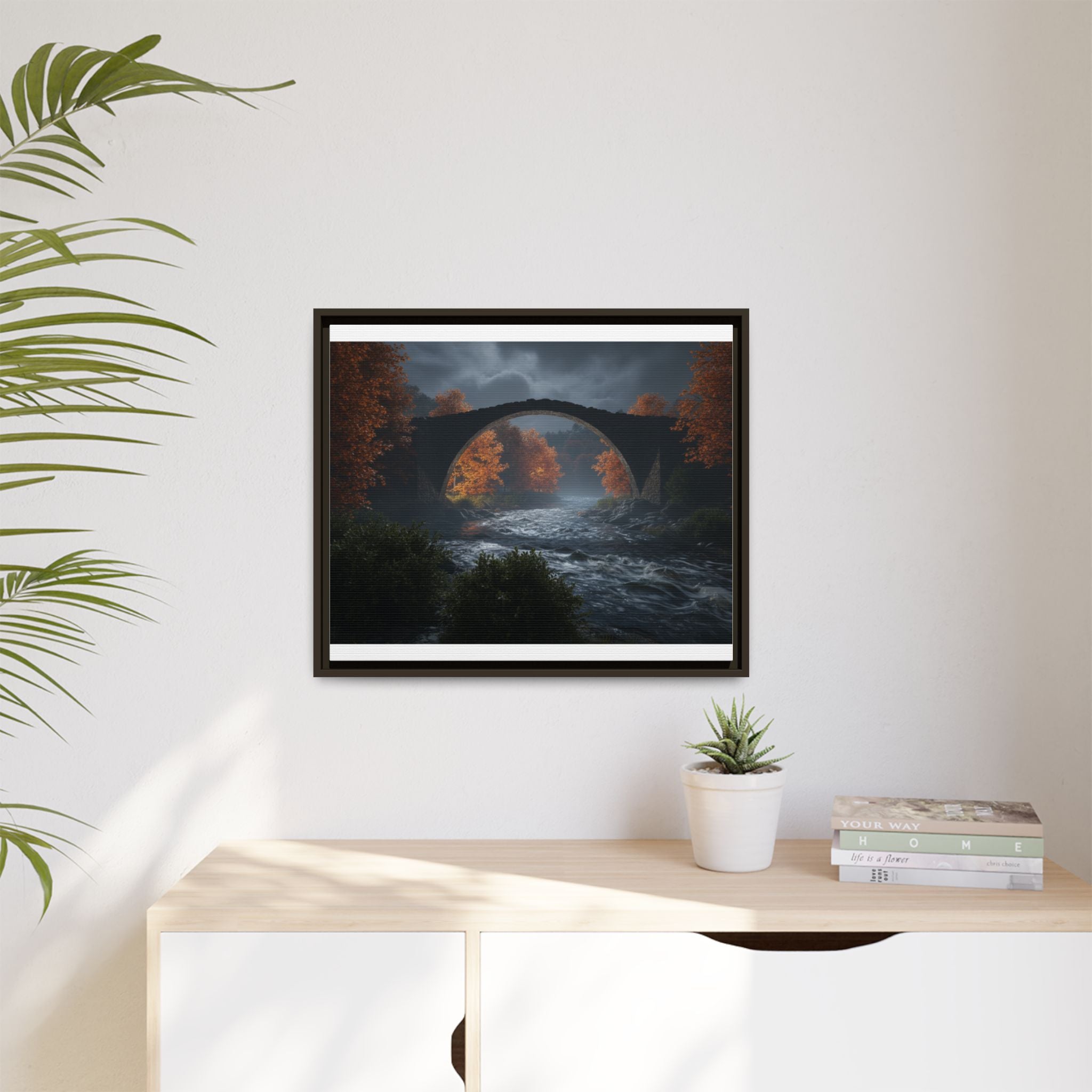 Framed Matte Canvas Print — Devil's Bridge