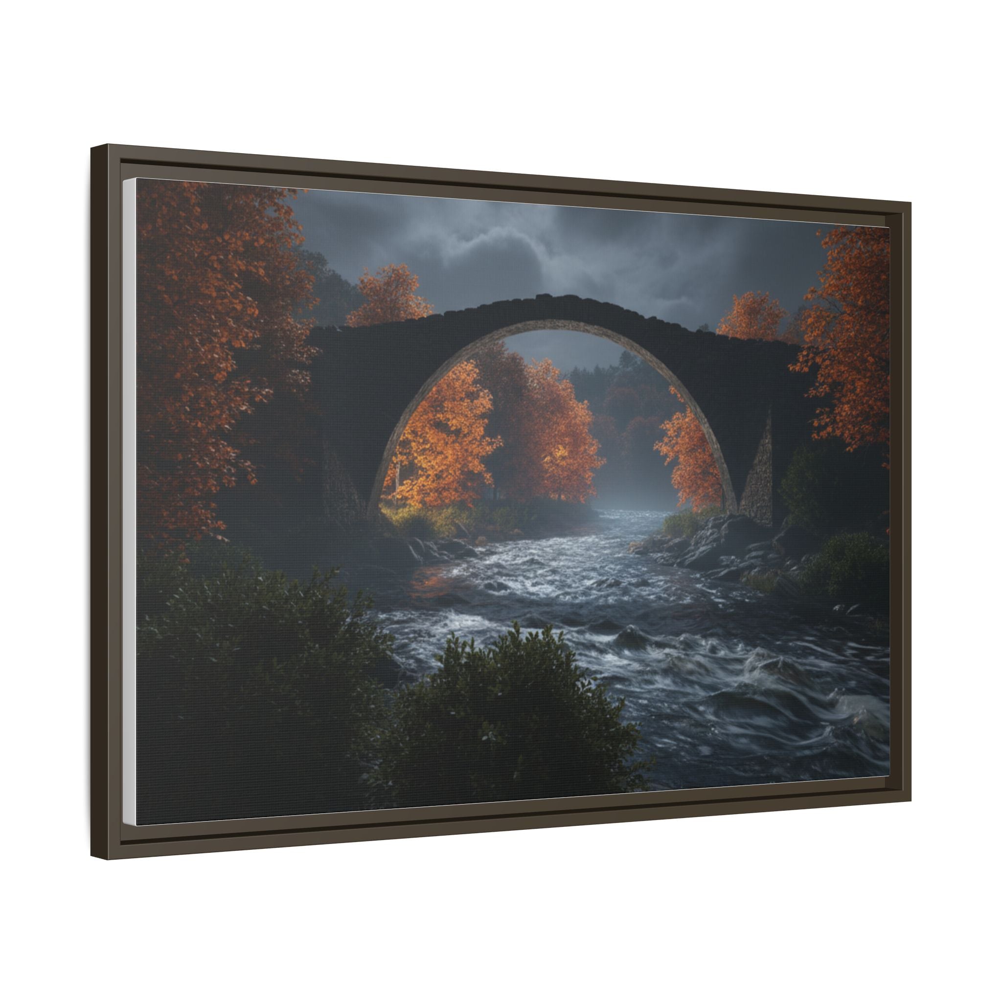 Framed Matte Canvas Print — Devil's Bridge