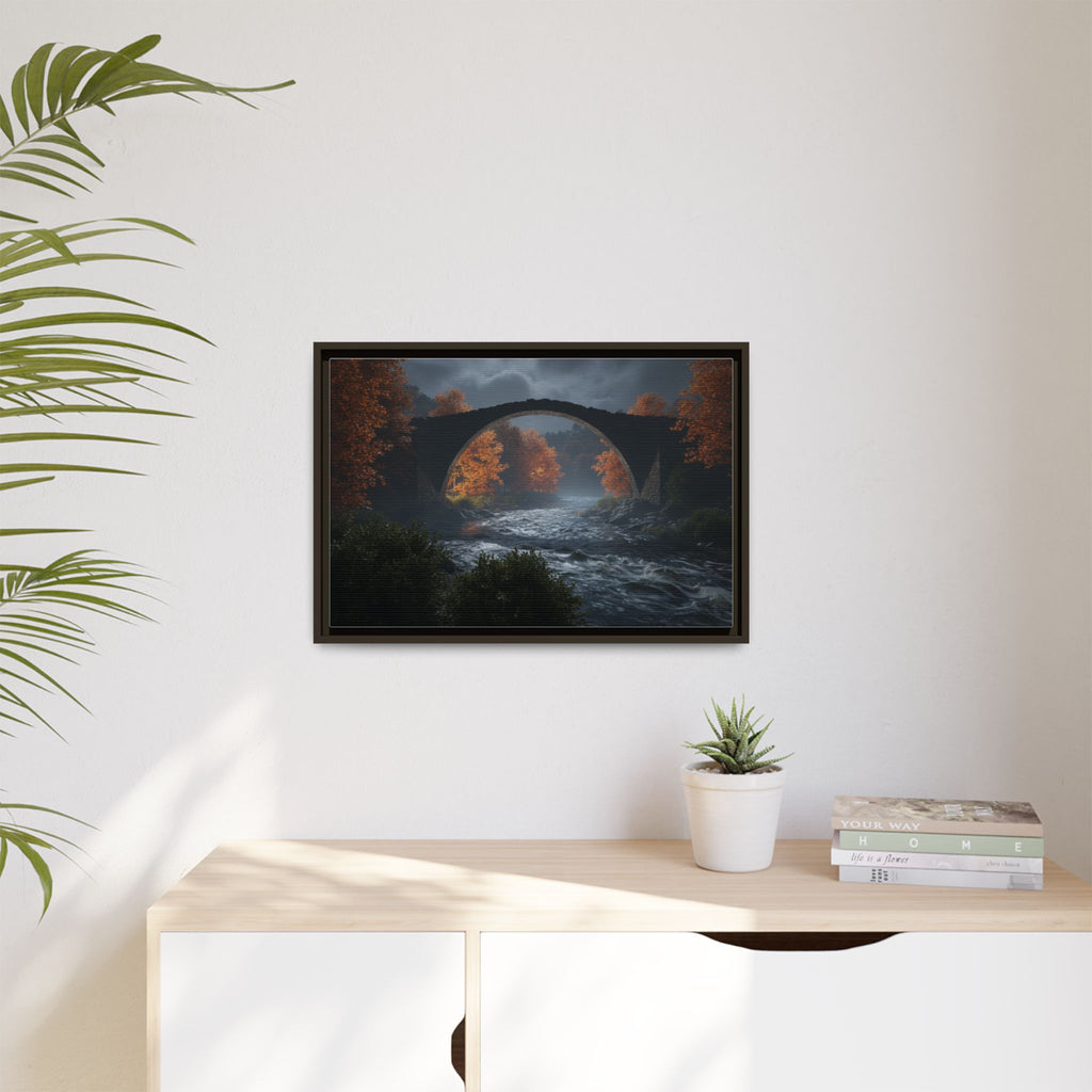 Framed Matte Canvas Print — Devil's Bridge