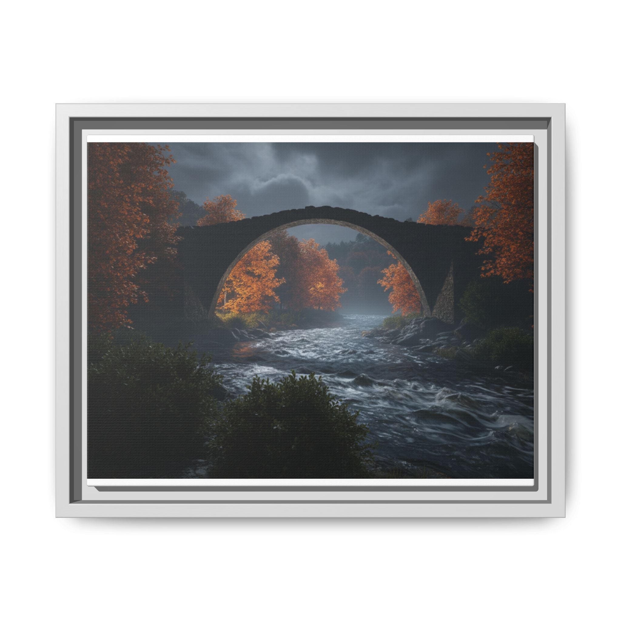 Framed Matte Canvas Print — Devil's Bridge