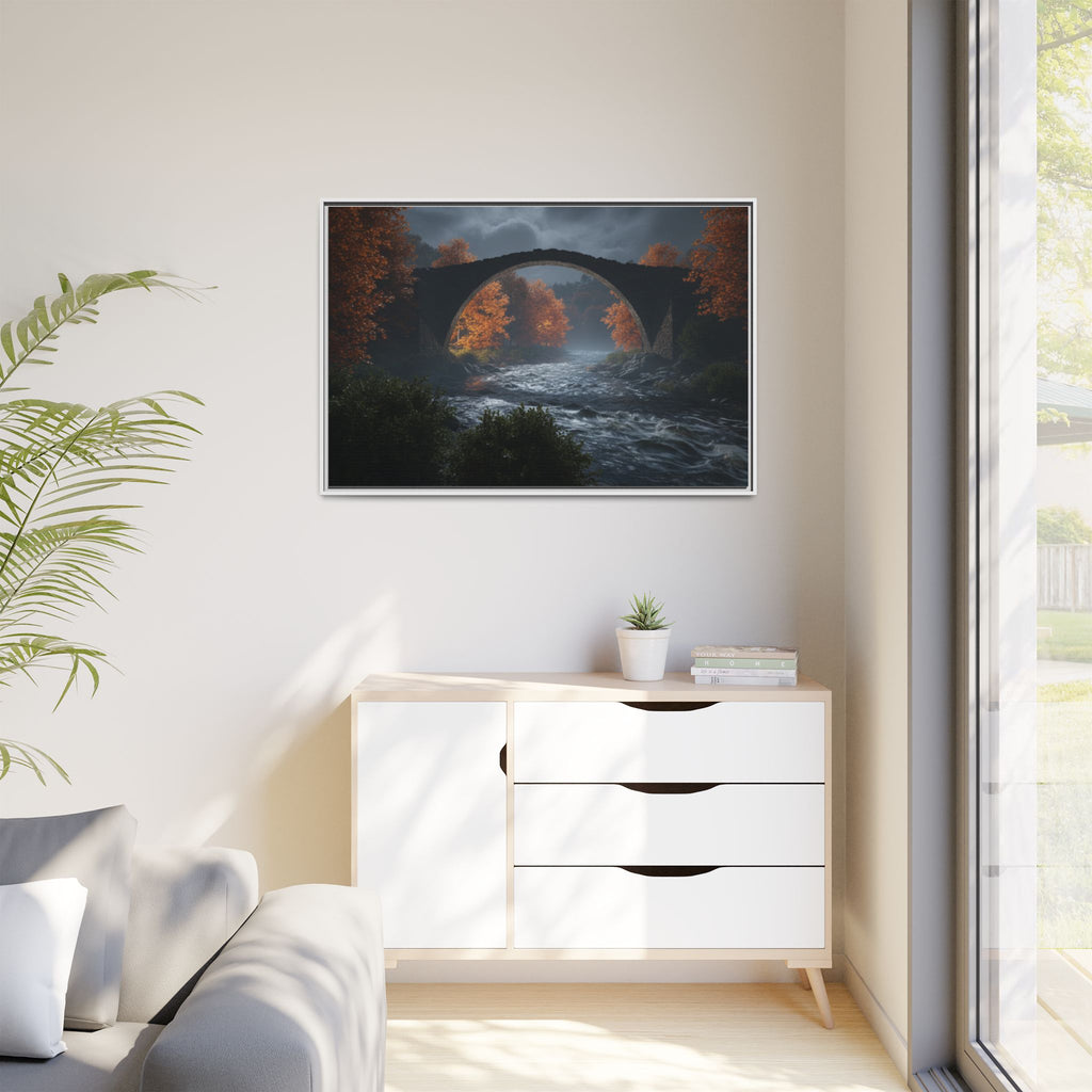Framed Matte Canvas Print — Devil's Bridge