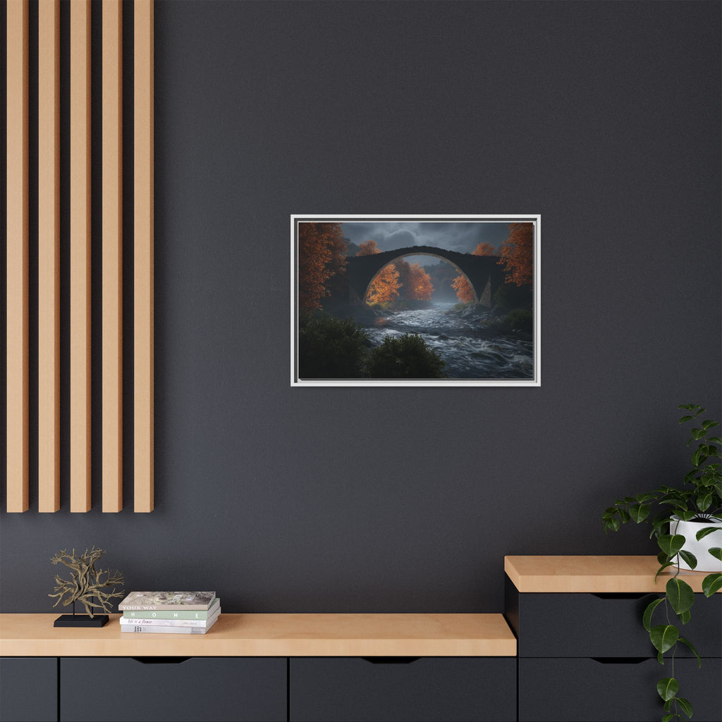 Framed Matte Canvas Print — Devil's Bridge