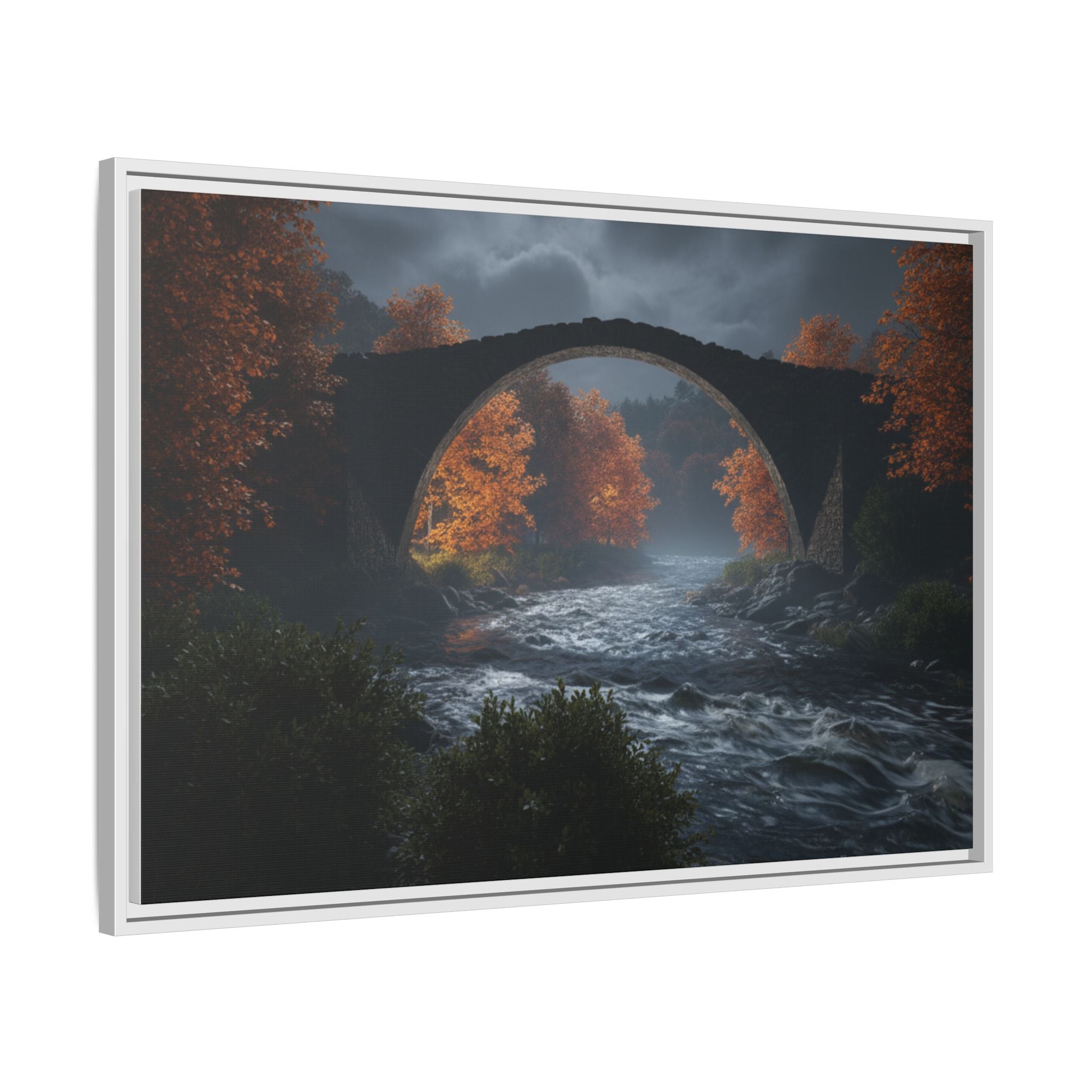 Framed Matte Canvas Print — Devil's Bridge