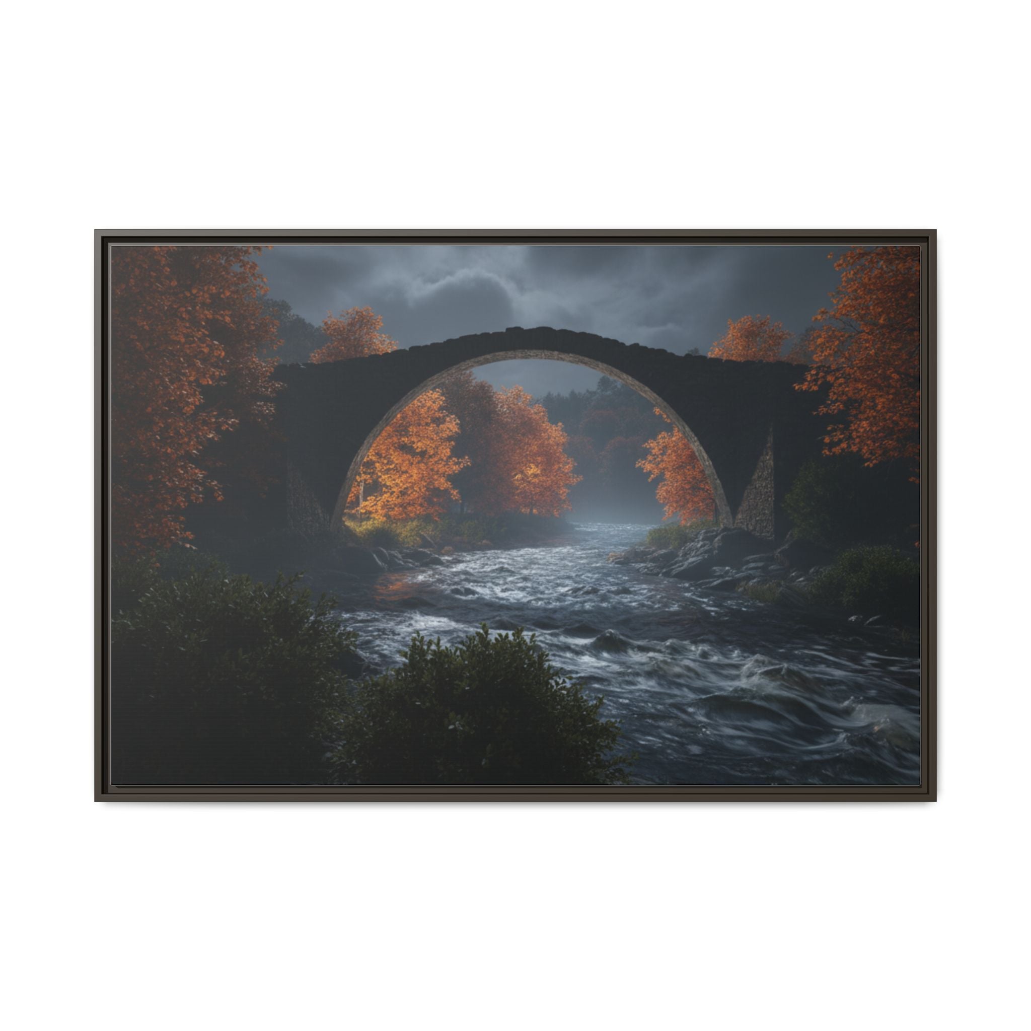 Framed Matte Canvas Print — Devil's Bridge