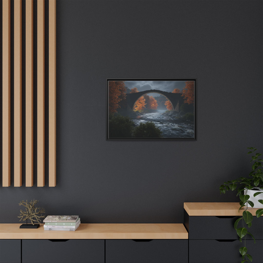Framed Matte Canvas Print — Devil's Bridge