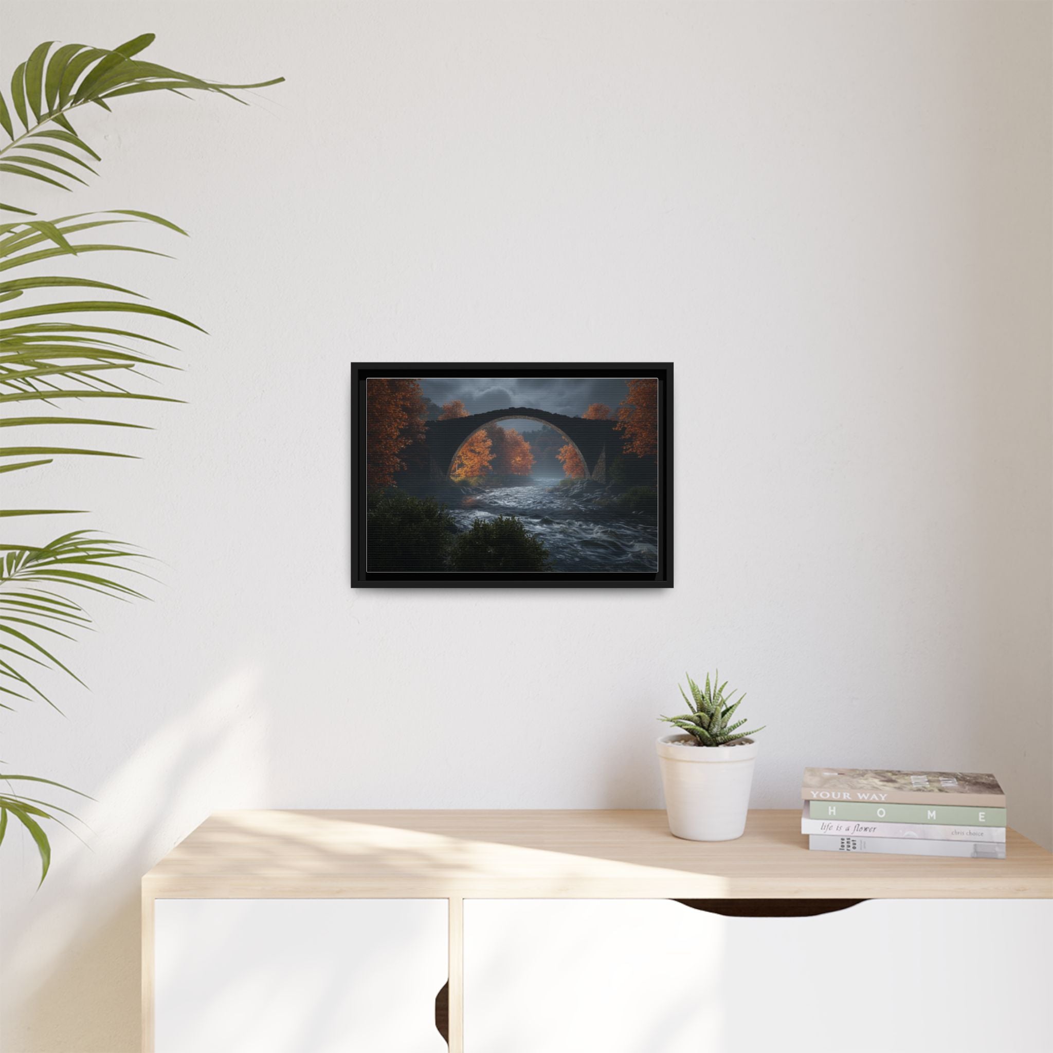 Framed Matte Canvas Print — Devil's Bridge